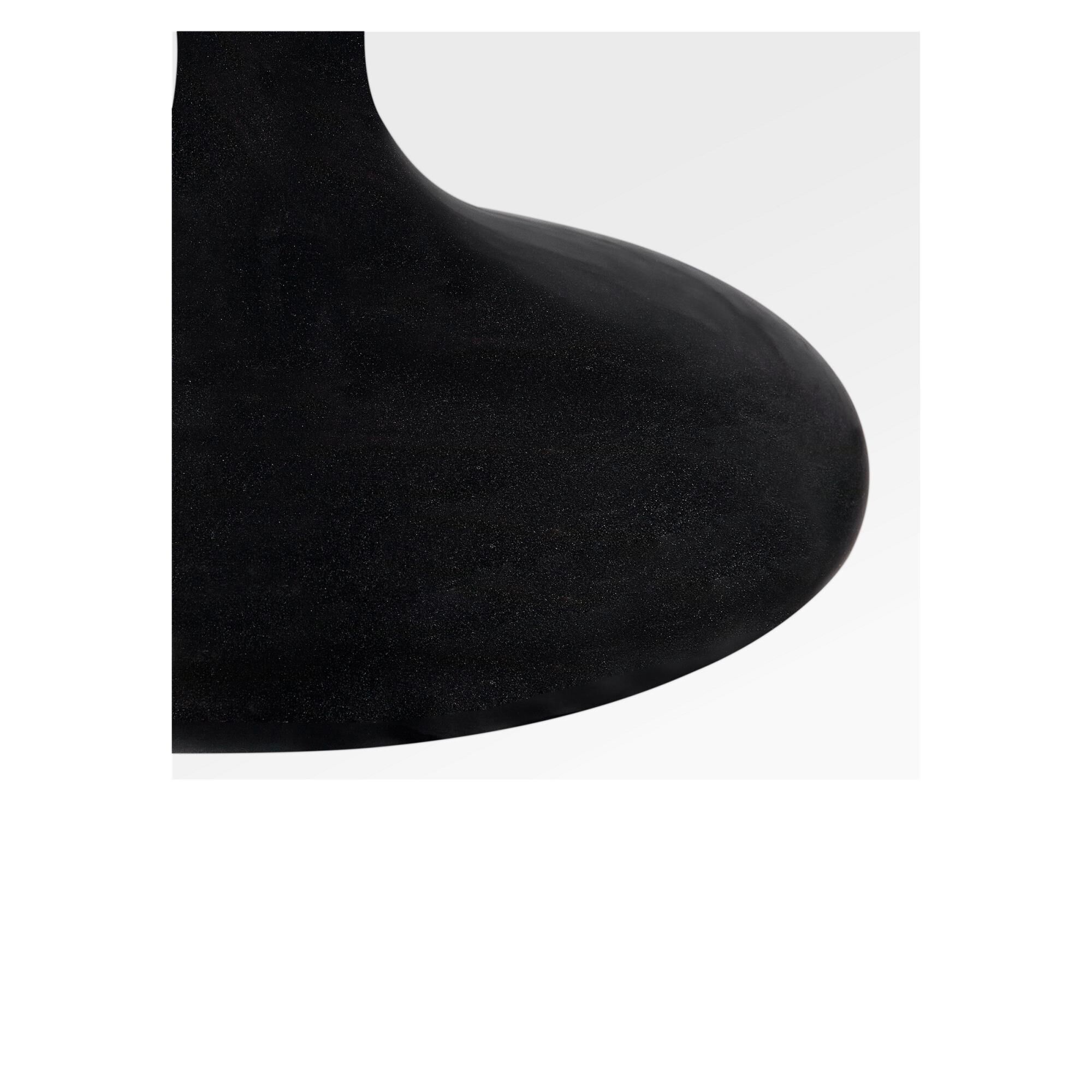 Shown in Black Ceramic finish and White Linen Fabric shade