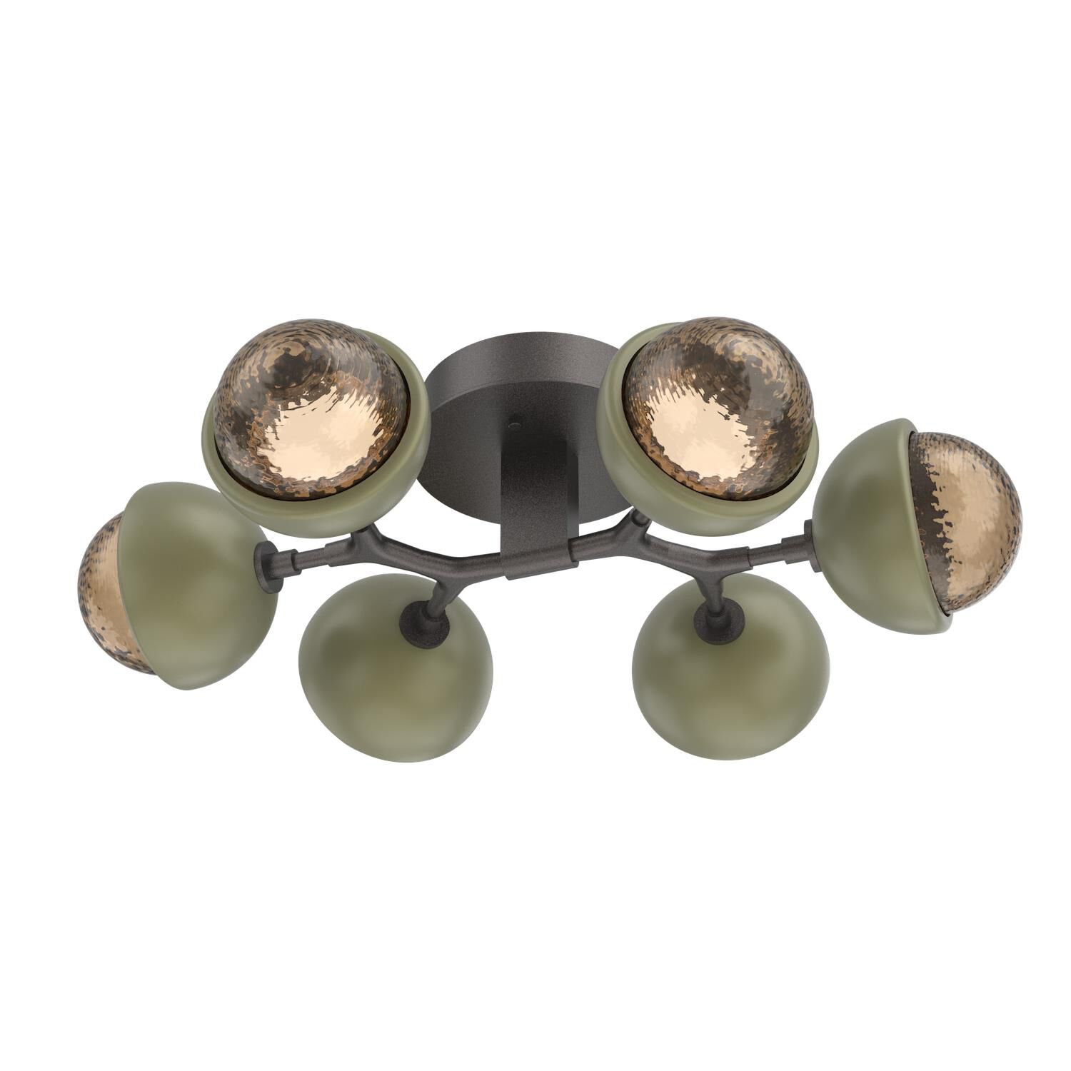 Shown in Graphite finish and Bronze glass and Sage Green accent