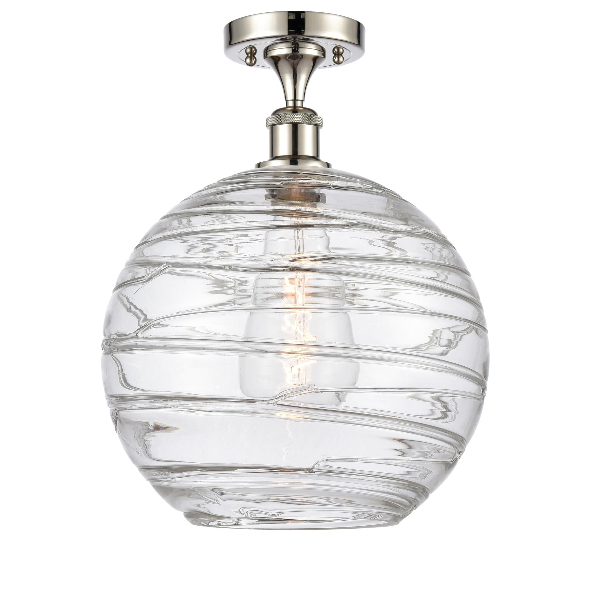 Bruno Marashlian Athens Deco Swirl 12 Inch Semi Flush Mount by Innovations Lighting