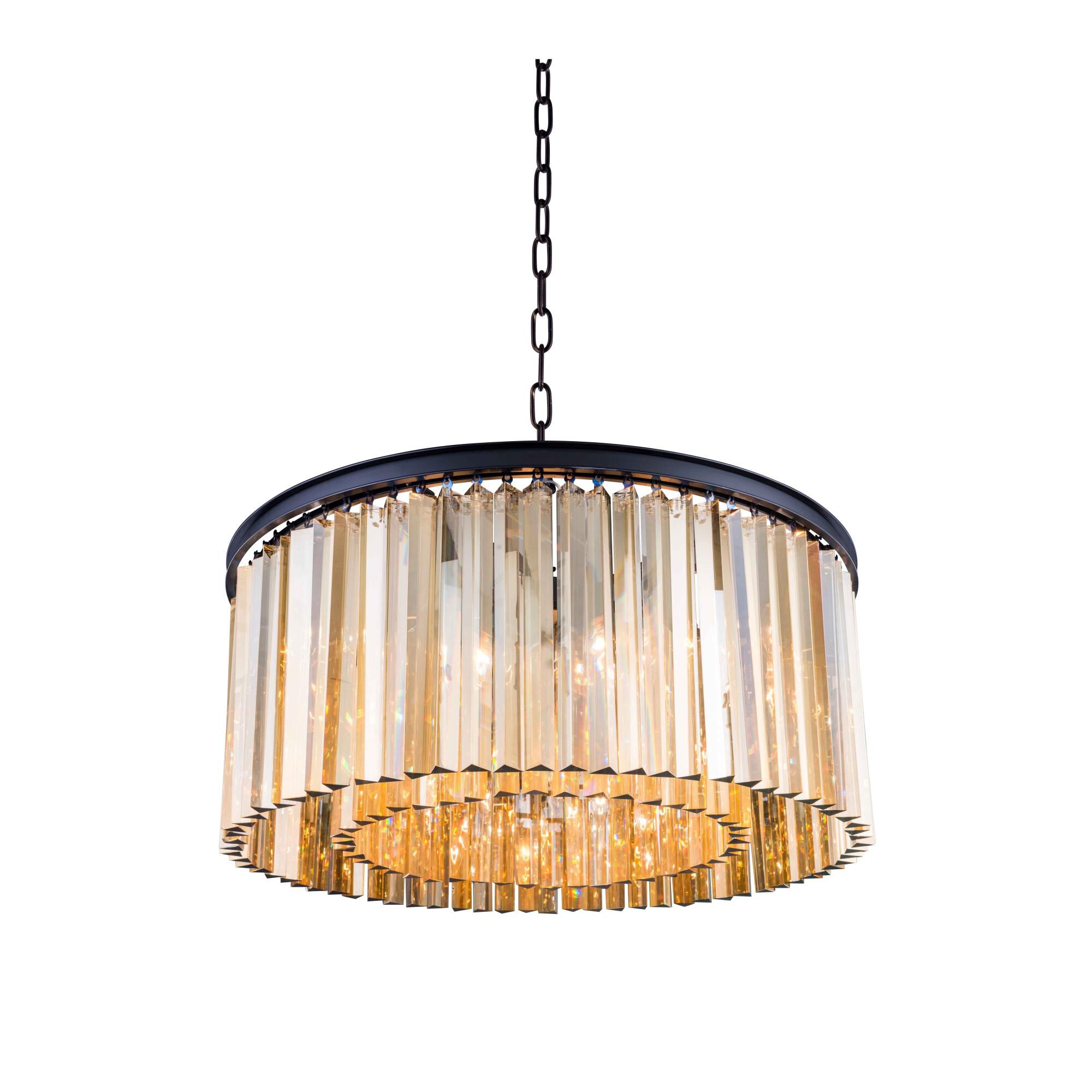 Sydney 31 Inch 8 Light Chandelier by Elegant Lighting