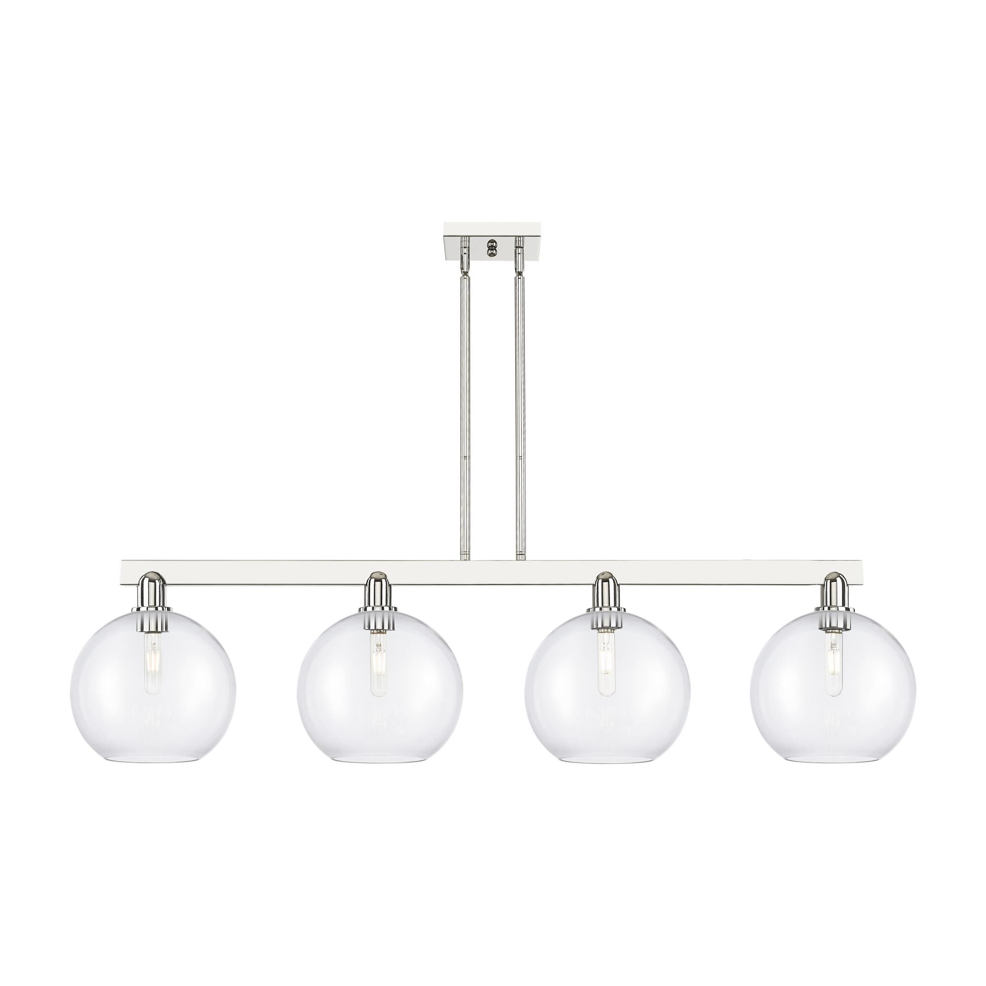 Shown in Polished Chrome finish and Clear glass