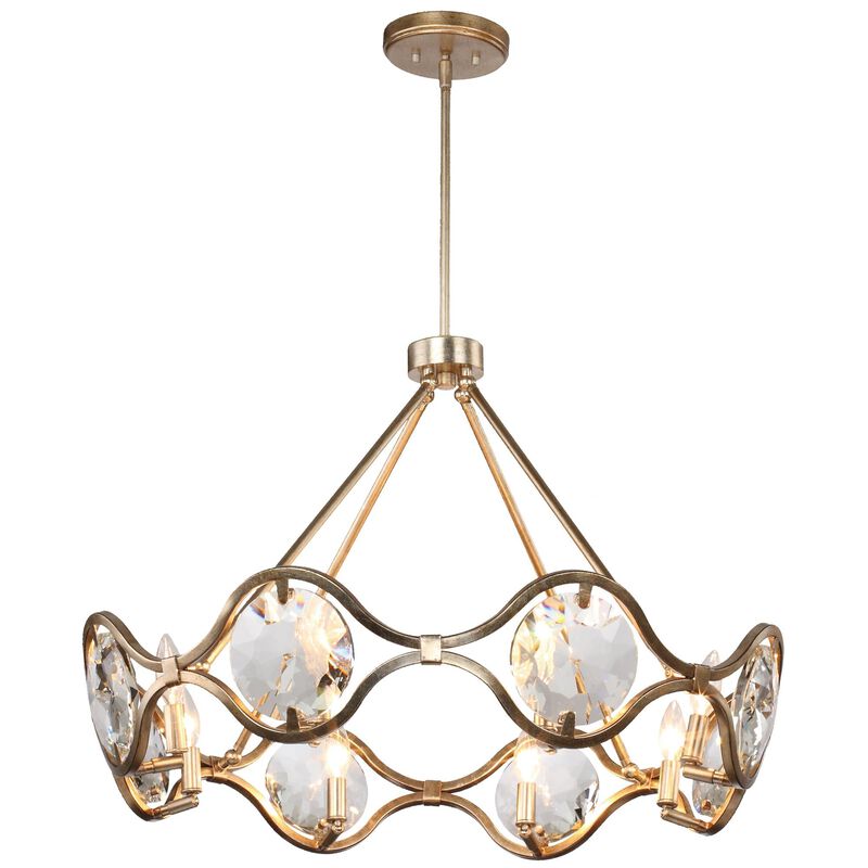Quincy 29 Inch 8 Light Chandelier by Crystorama