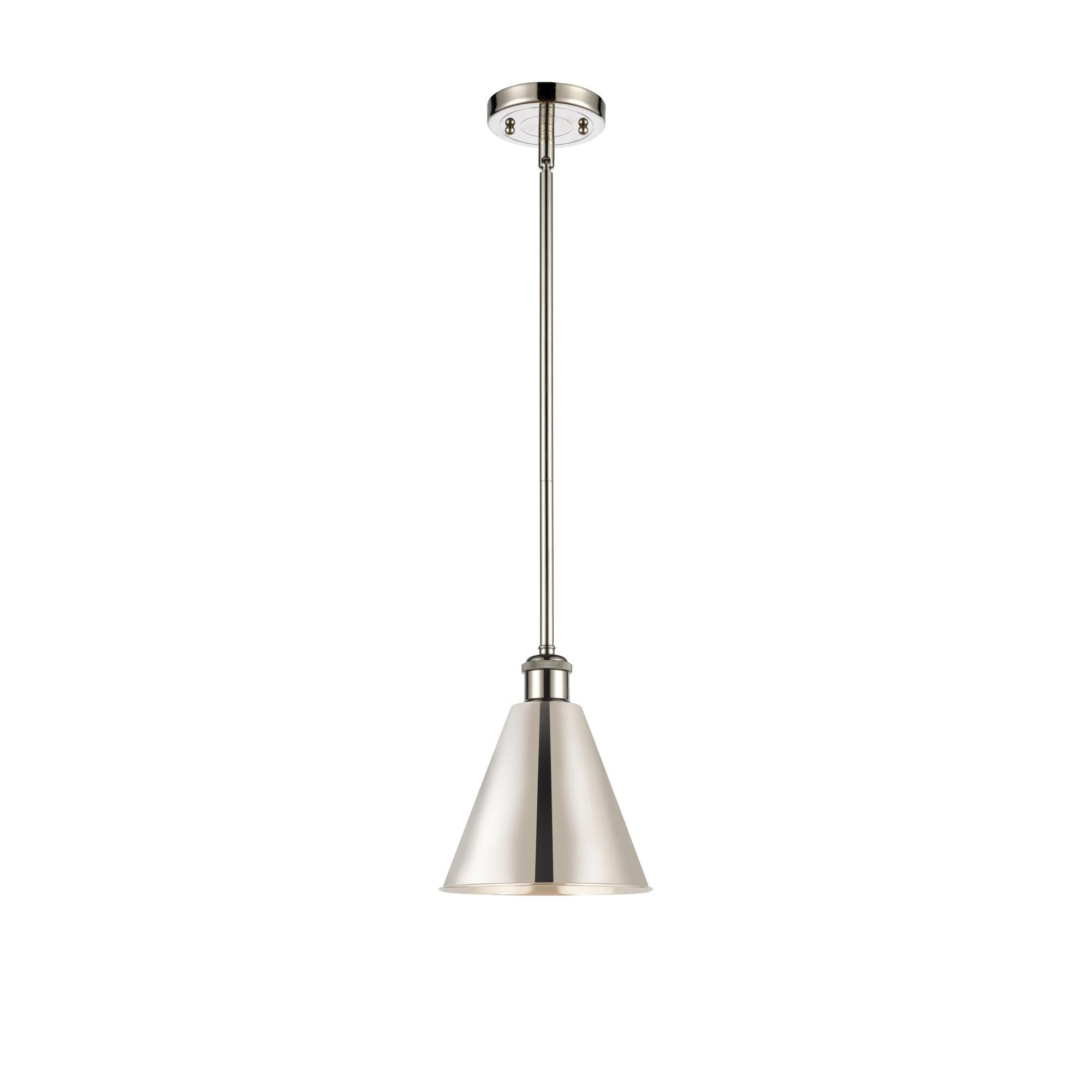 Shown in Polished Nickel finish and Polished Nickel Ballston Cone shade
