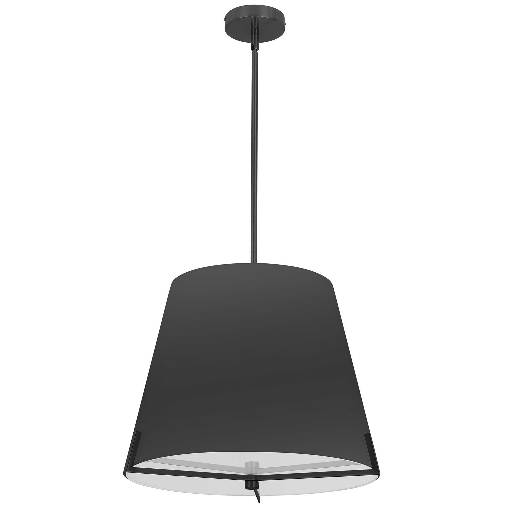 Shown in Black finish and Black shade