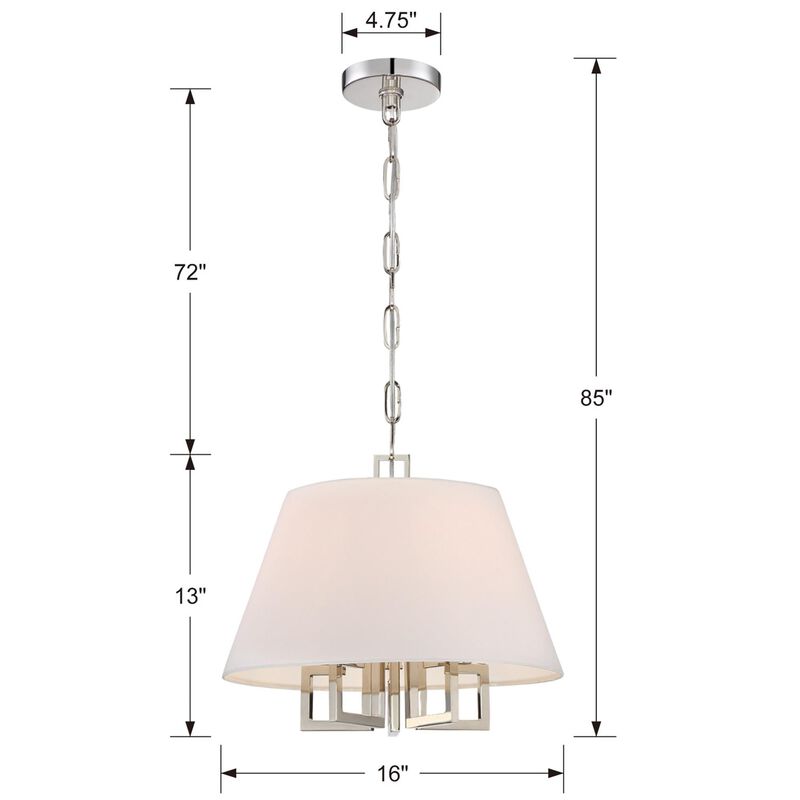 Libby Langdon Westwood 16 Inch Pendant Light by Crystorama