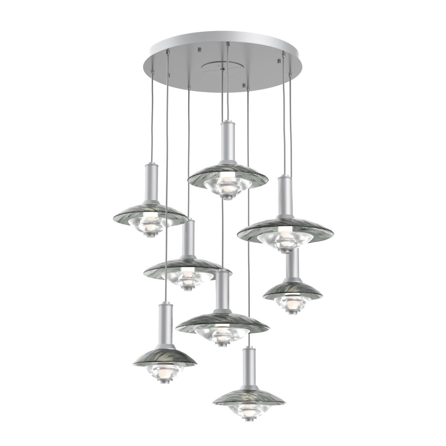 Levi Wilson Cirrus 37 Inch Multi Light Pendant by Hammerton Studio