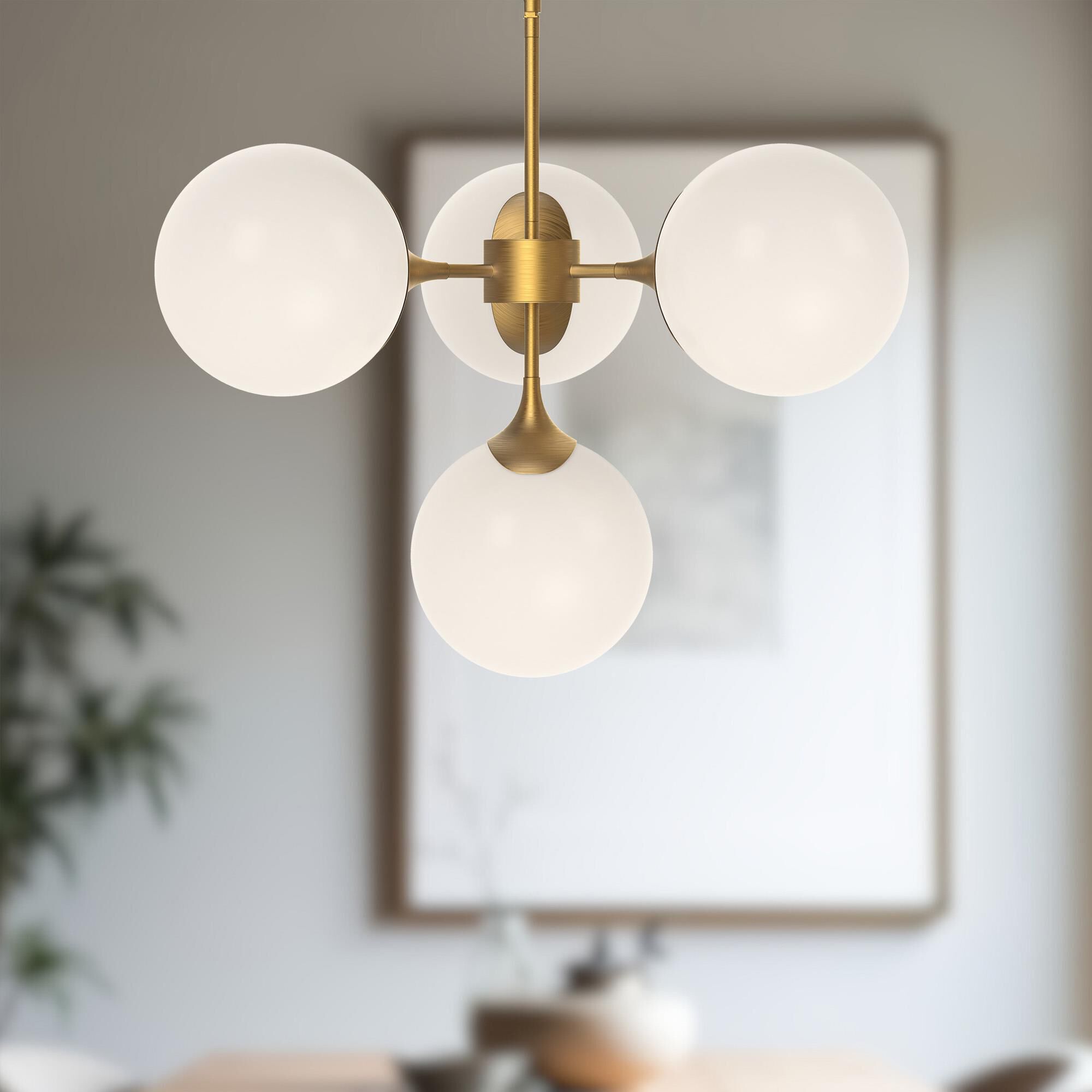 Nouveau 4 Light Chandelier by Alora Mood