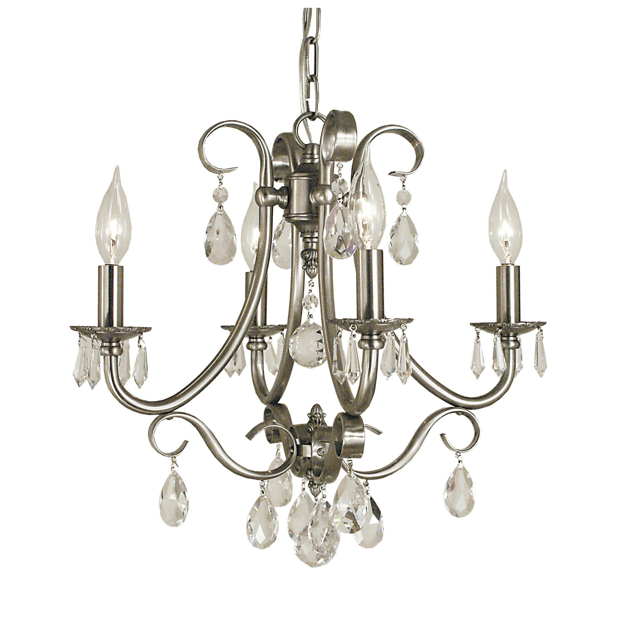 Liebestraum 17 Inch 4 Light Mini Chandelier by Framburg