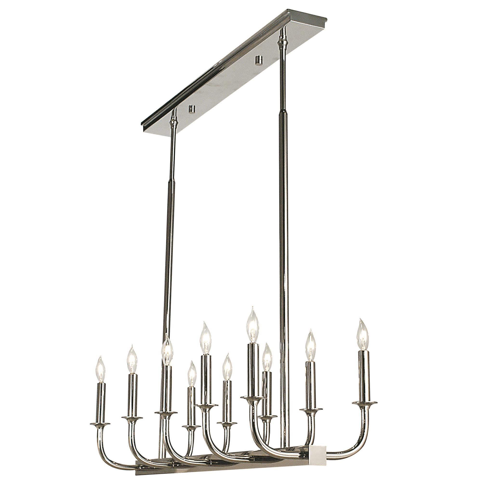 Moderne 11 Inch 10 Light Linear Suspension Light by Framburg