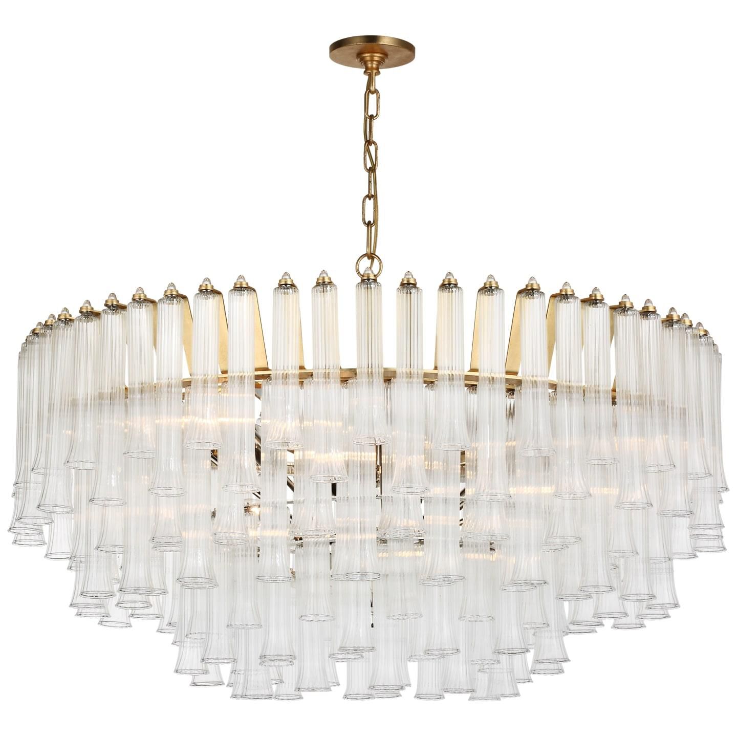 Julie Neill Lorelei 40 Inch 12 Light LED Chandelier by Visual Comfort Signature Collection