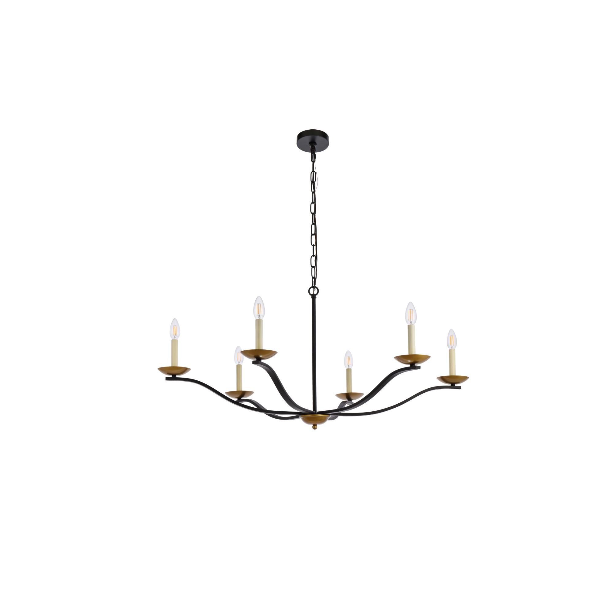 Shown in Black and Brass finish