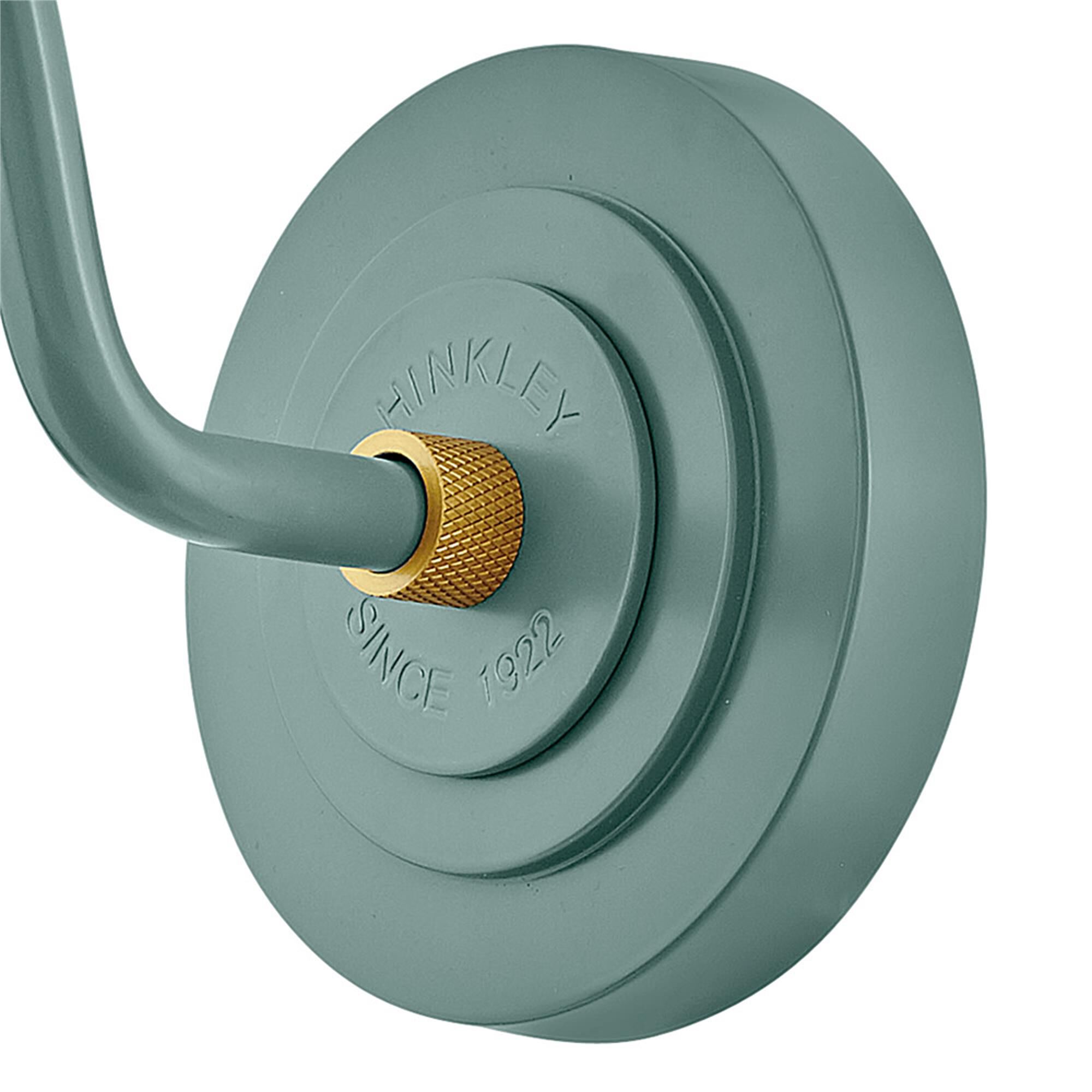 Shown in Sage Green with Brass Accents finish
