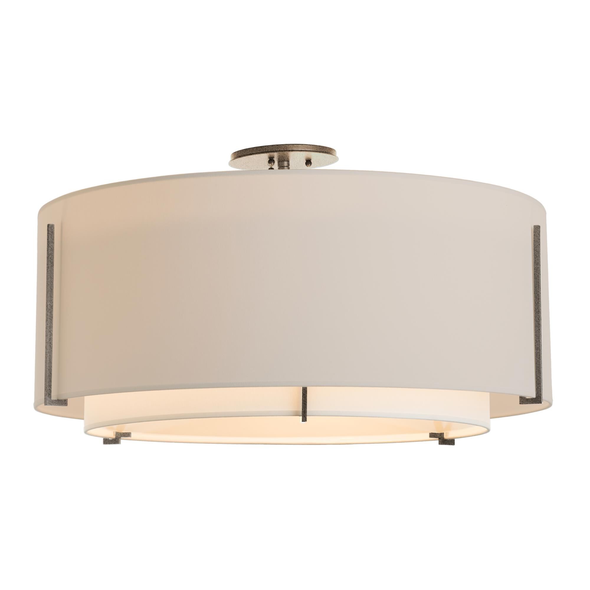 Exos 29 Inch 3 Light Semi Flush Mount by Hubbardton Forge