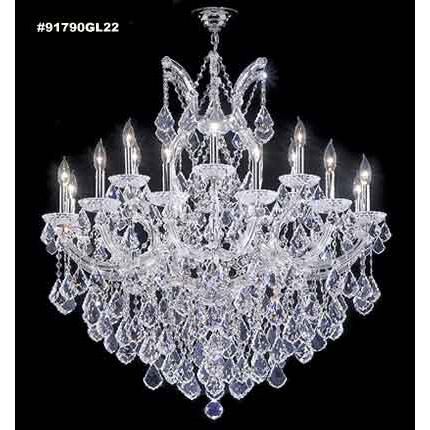 Shown in Gold Lustre finish and Imperial Clear crystal