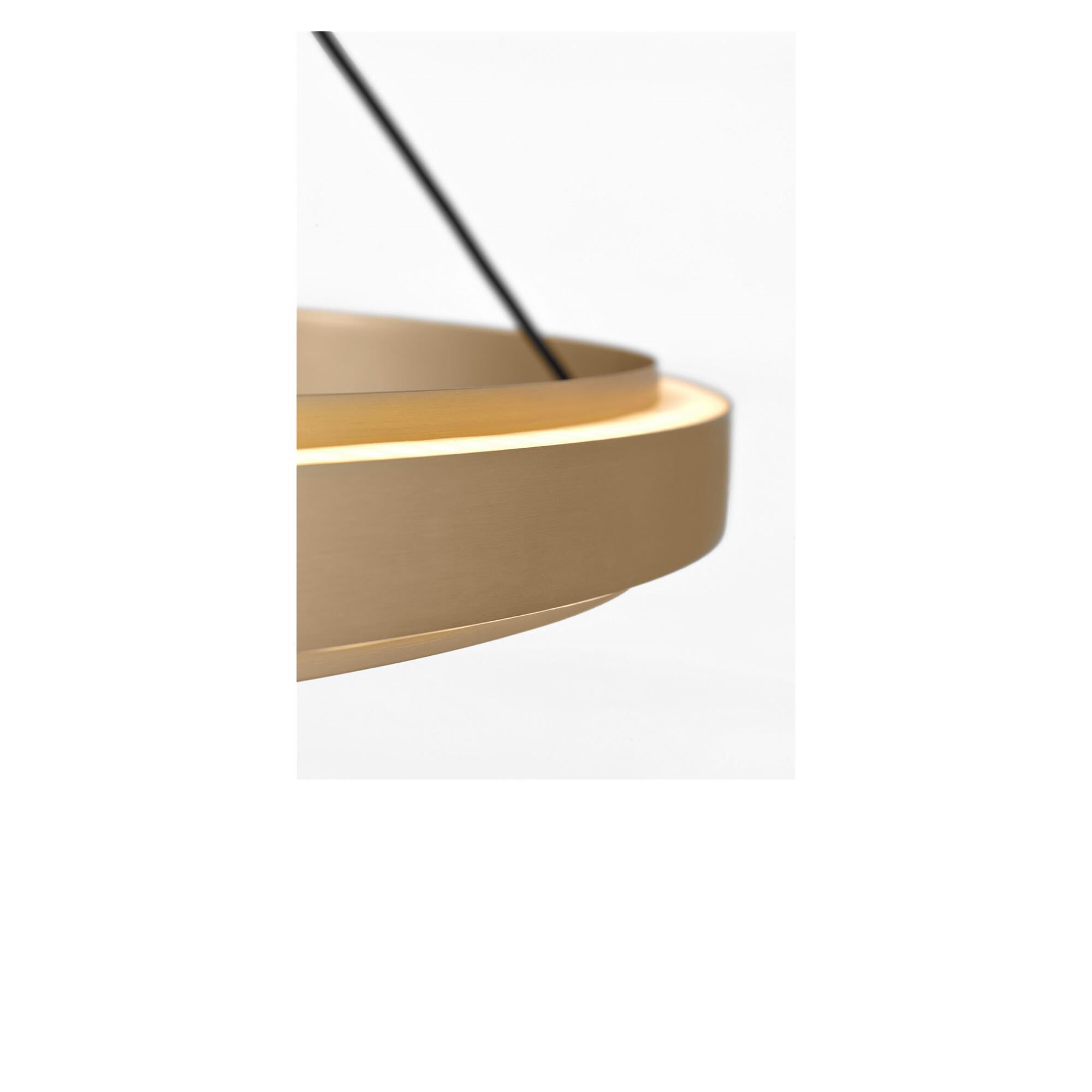 Shown in Satin Brass finish and Silicone Diffuser shade