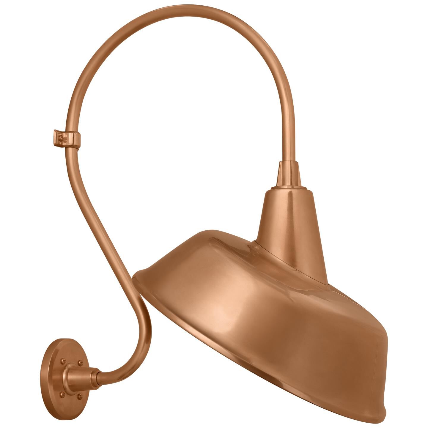 Shown in Soft Copper finish and Copper shade