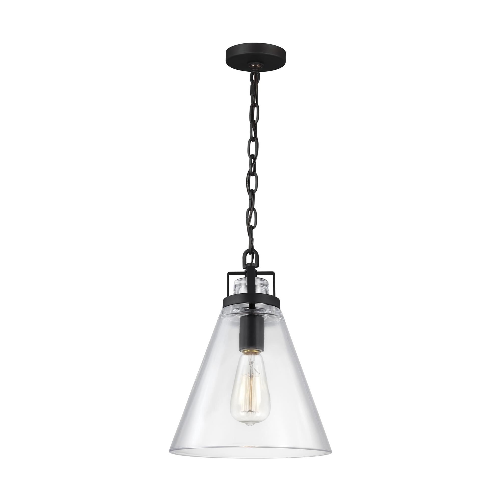 Shown in Oil Rubbed Bronze finish and Clear glass