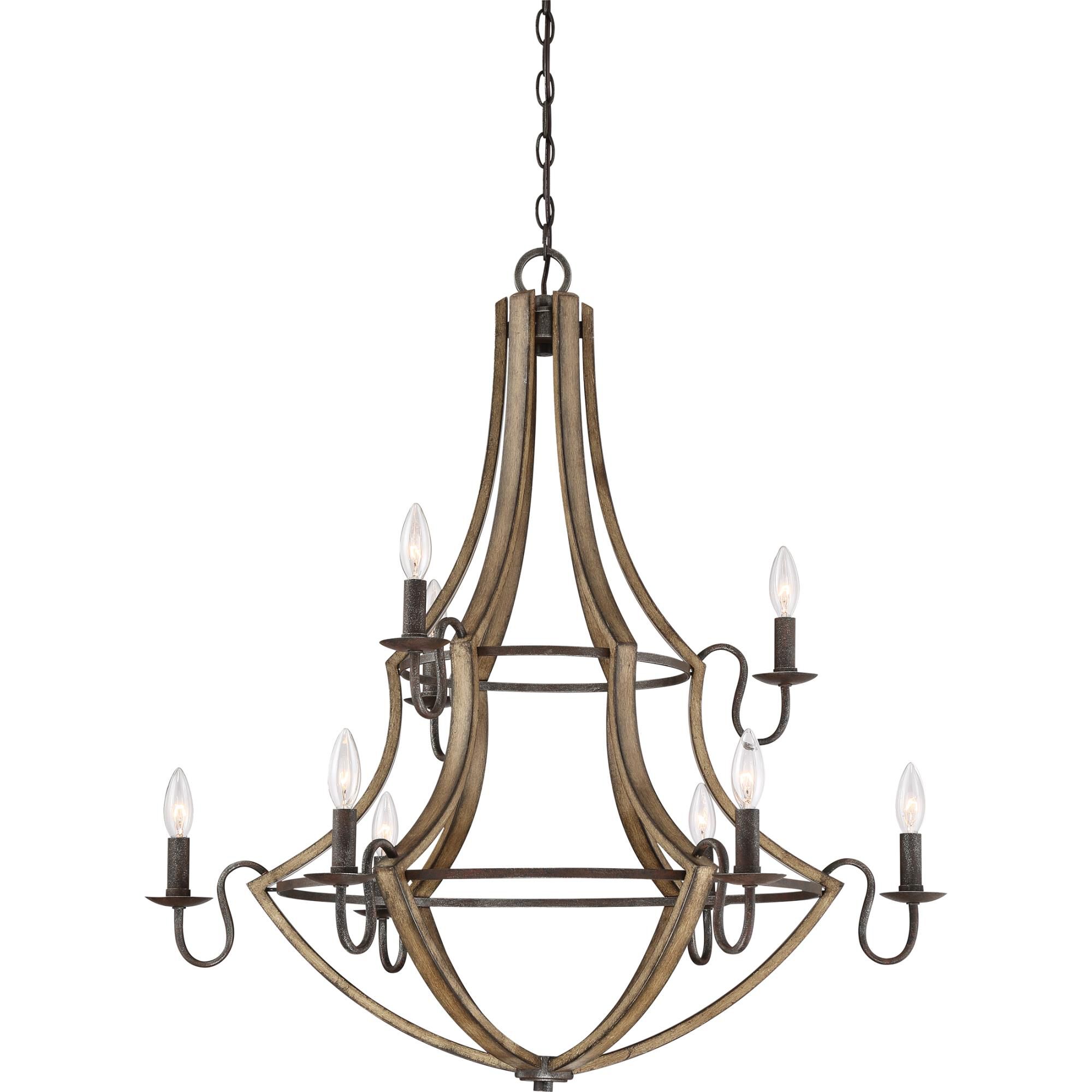Shire 32 Inch 9 Light Chandelier by Quoizel