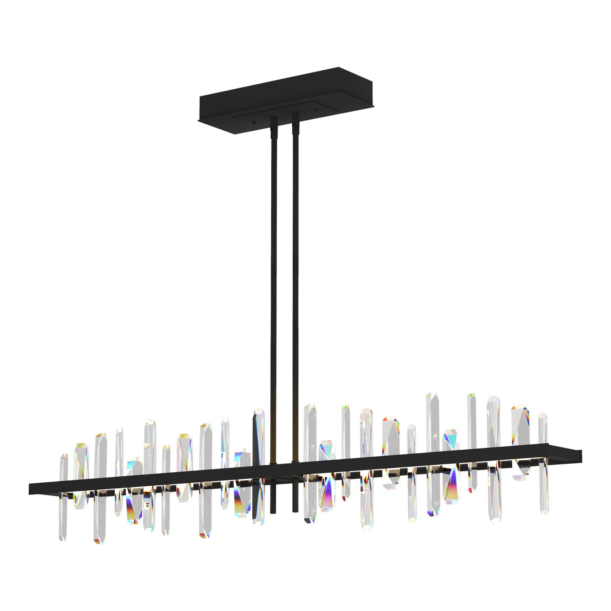 Shown in Black finish and Clear shade