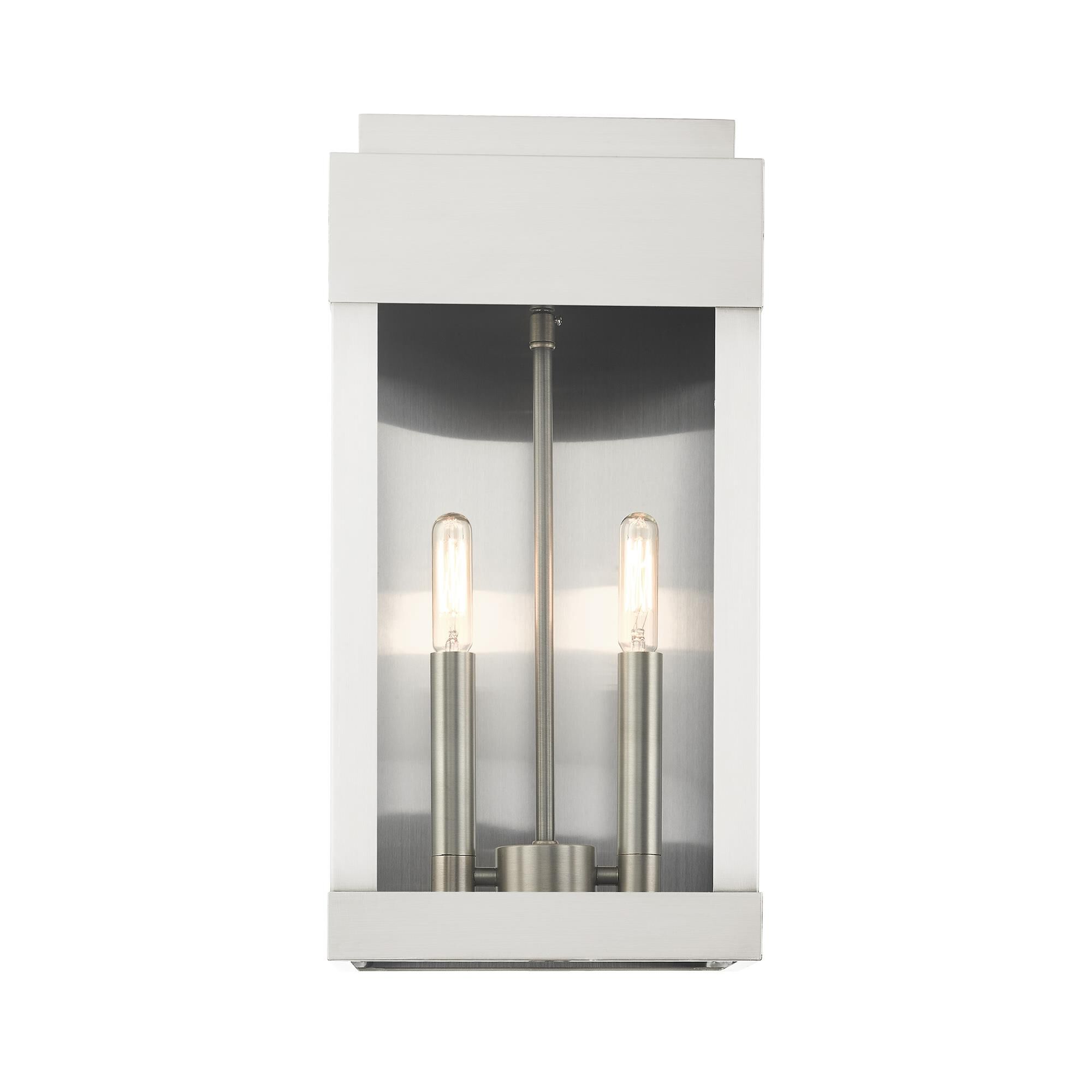 York 16 Inch Tall 2 Light Outdoor Wall Light by Livex Lighting