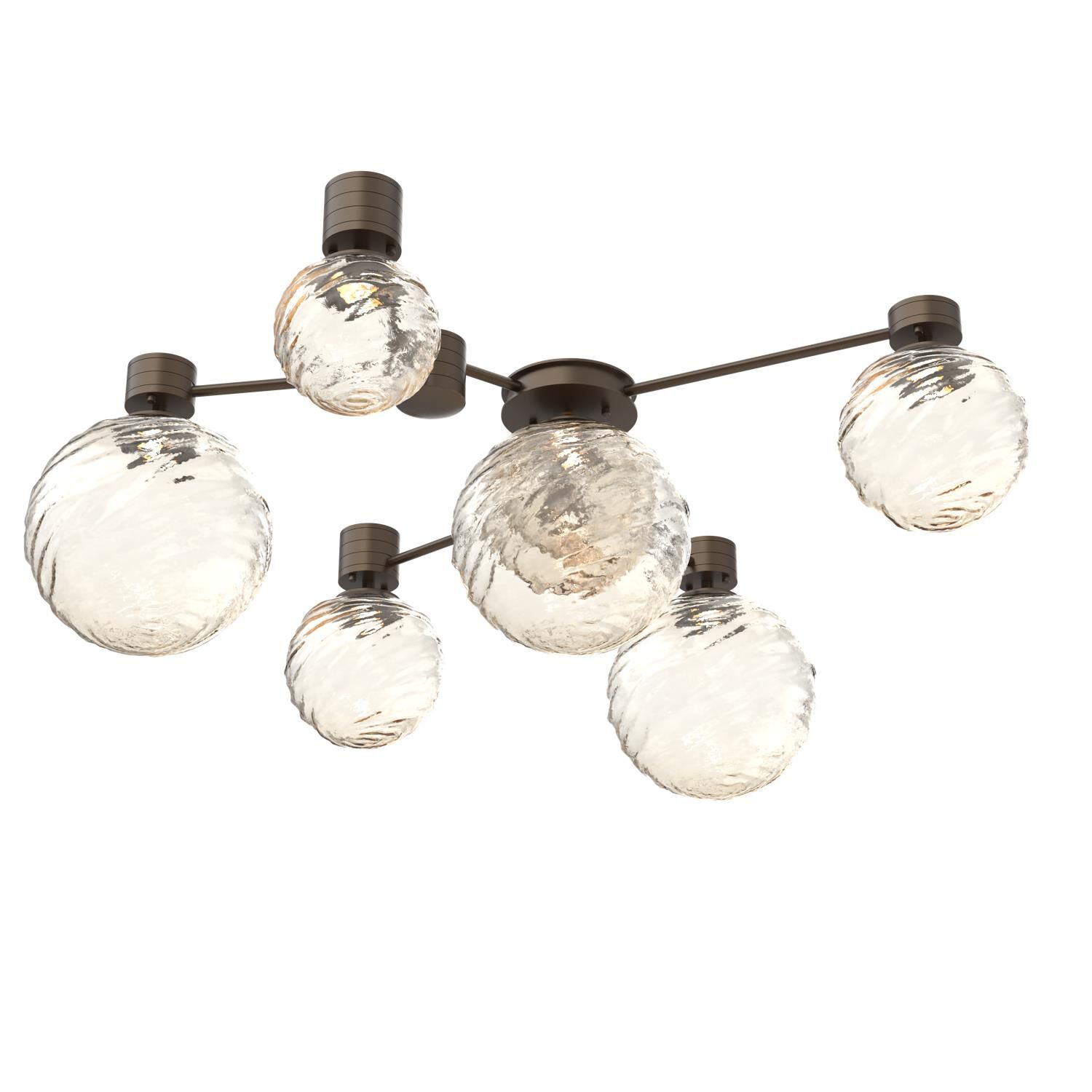 Shown in Flat Bronze finish and Amber glass