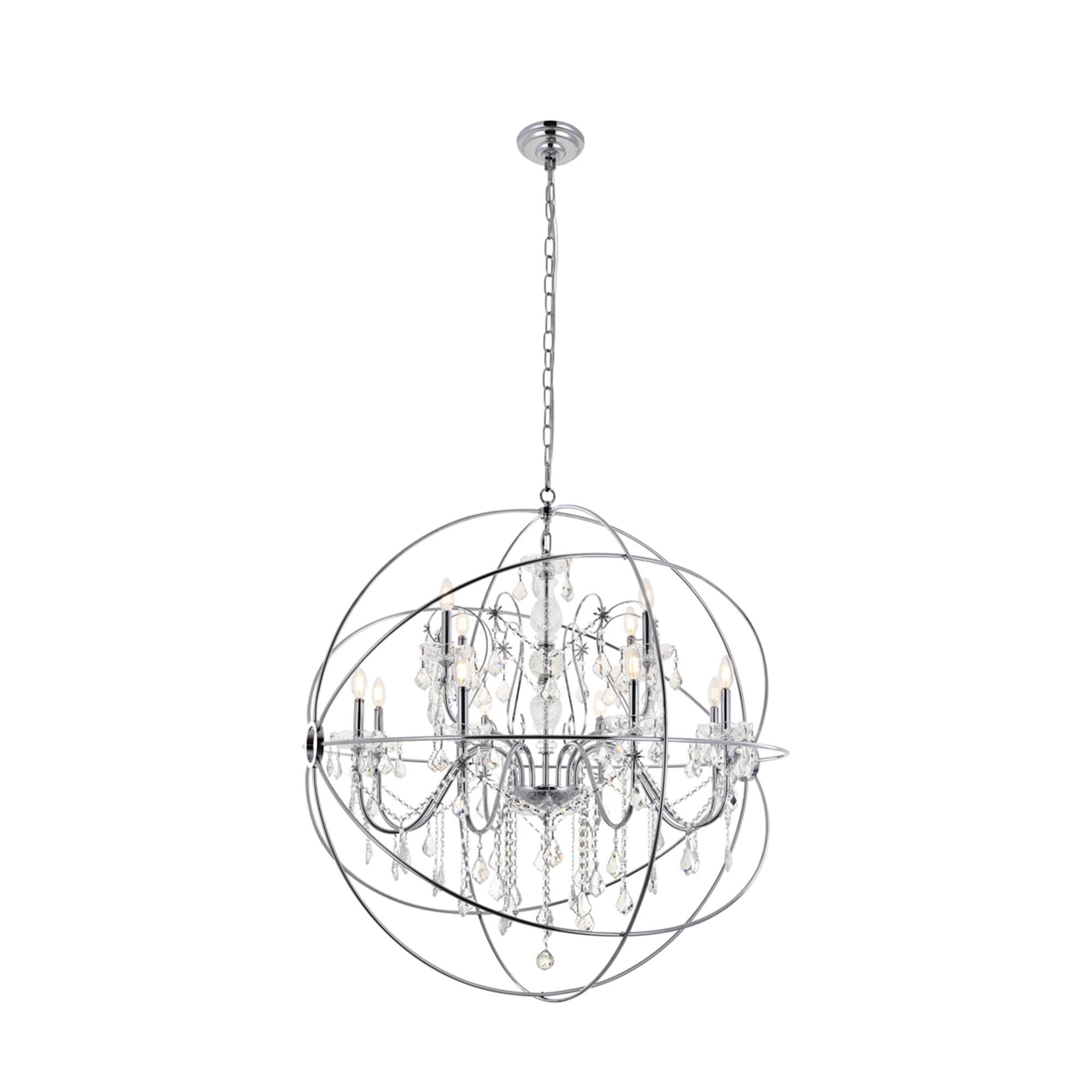 Shown in Chrome finish and Clear Royal Cut crystal