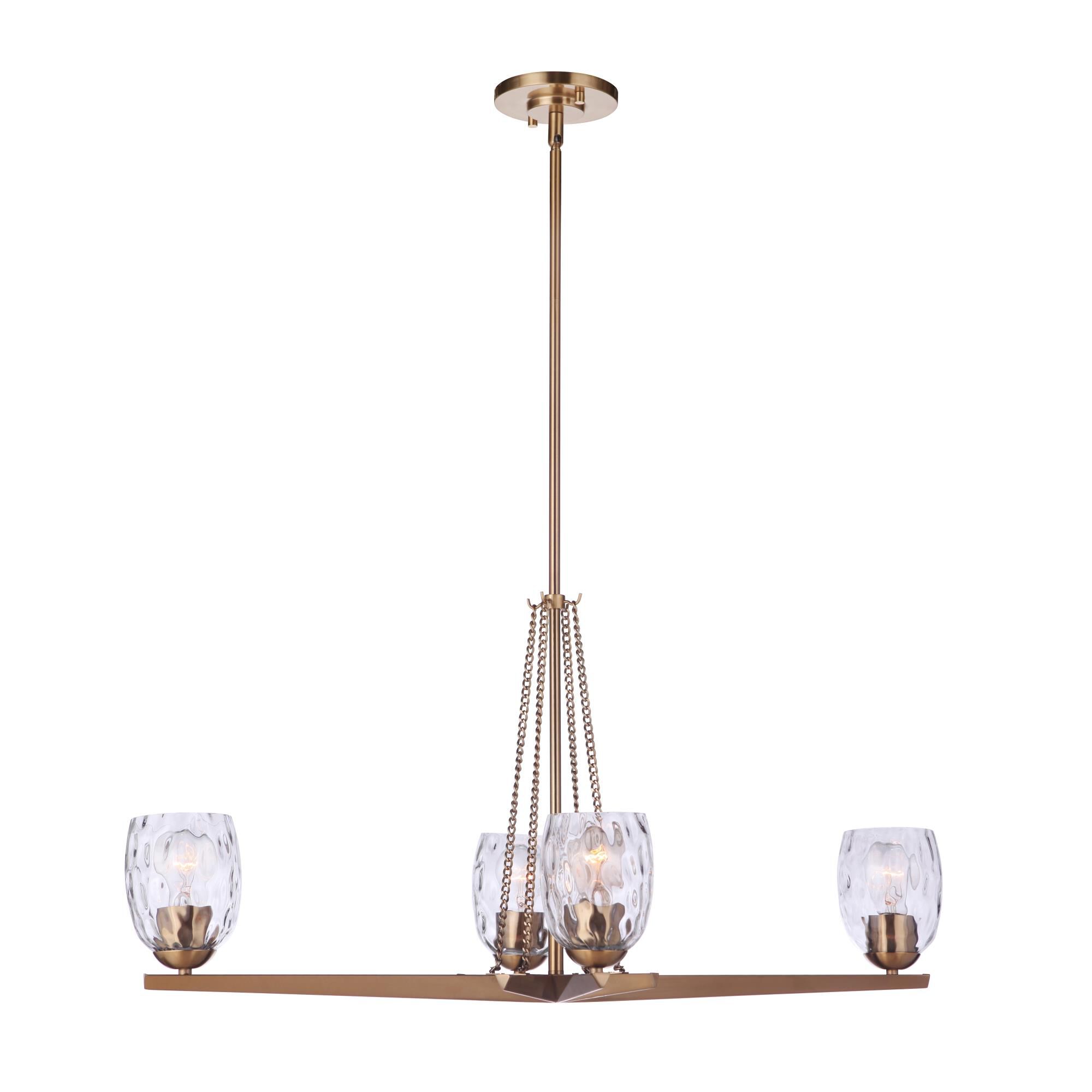 Shown in Satin Brass finish and Water glass