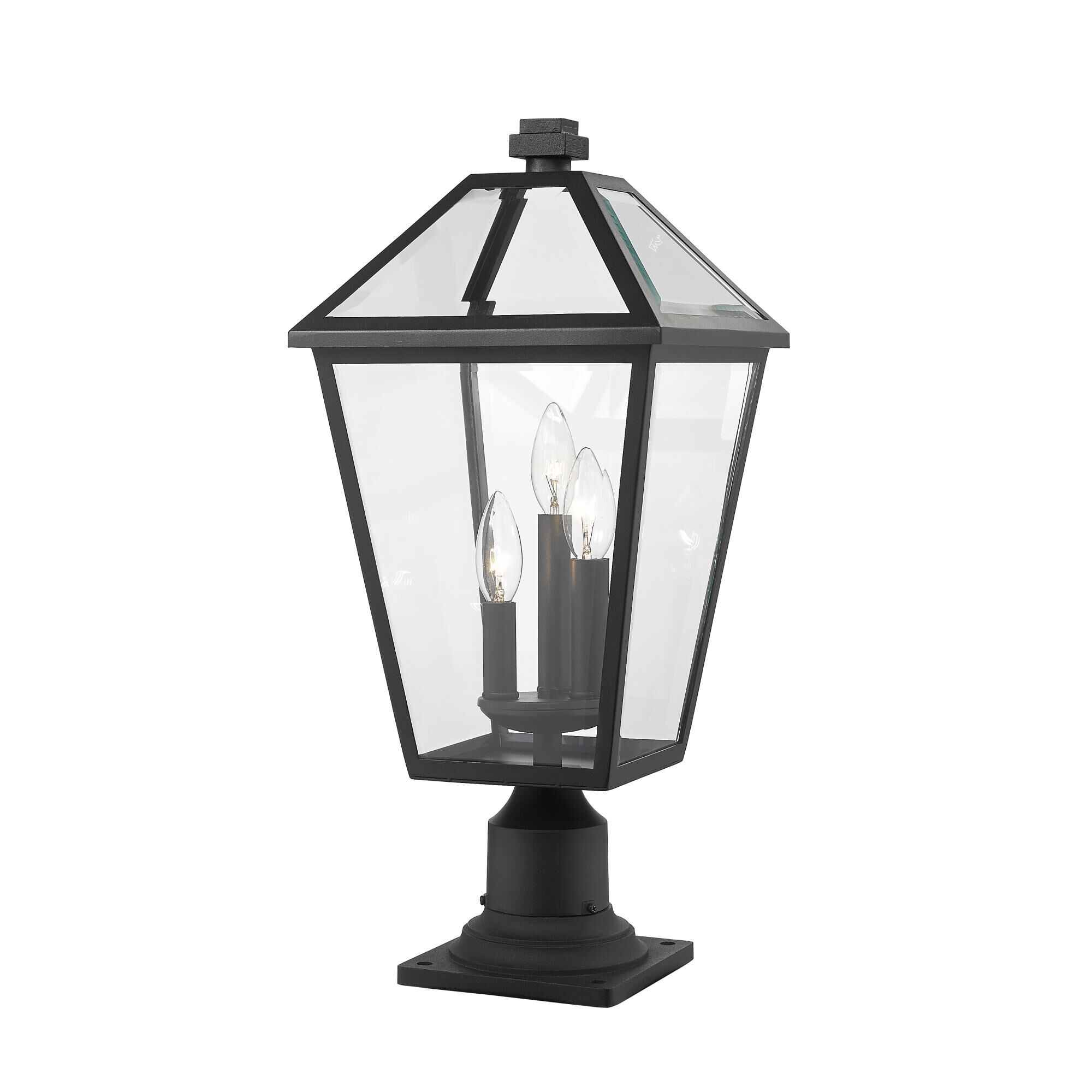 Talbot 22 Inch Tall 3 Light Outdoor Pier Lamp by Z-Lite