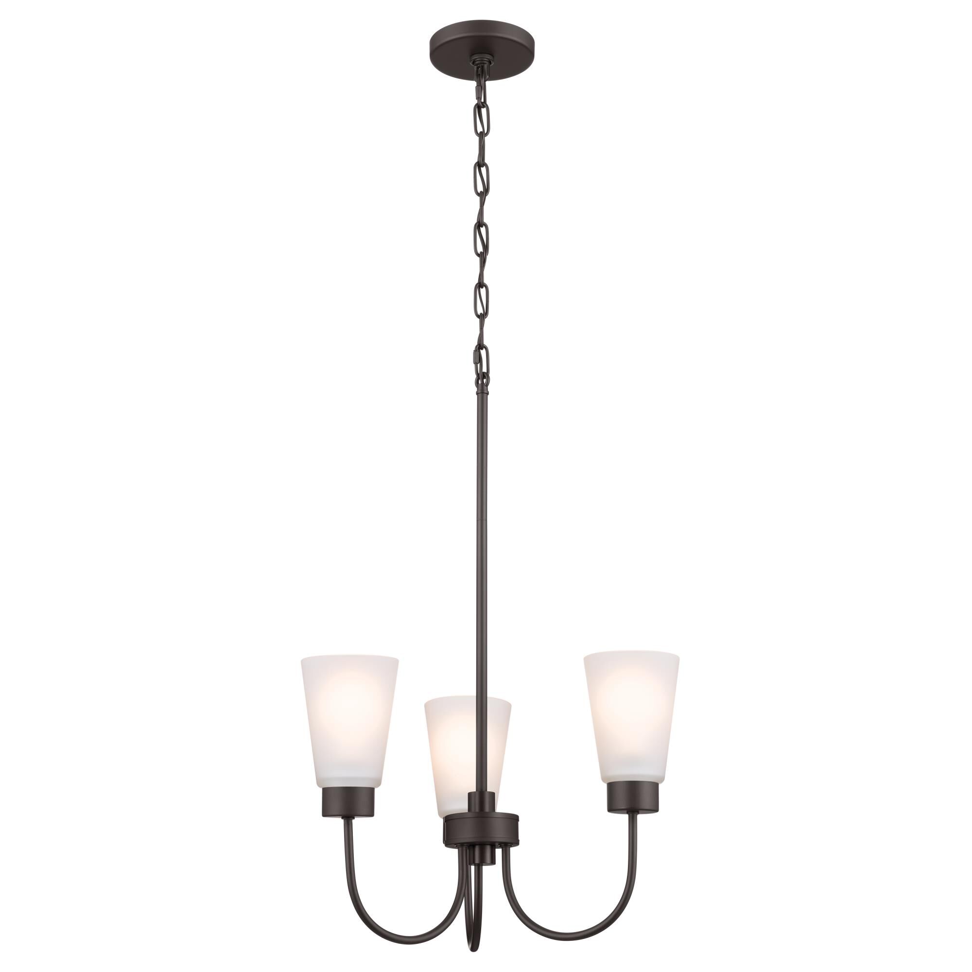 Erma 18 Inch 3 Light Mini Chandelier by Kichler Lighting