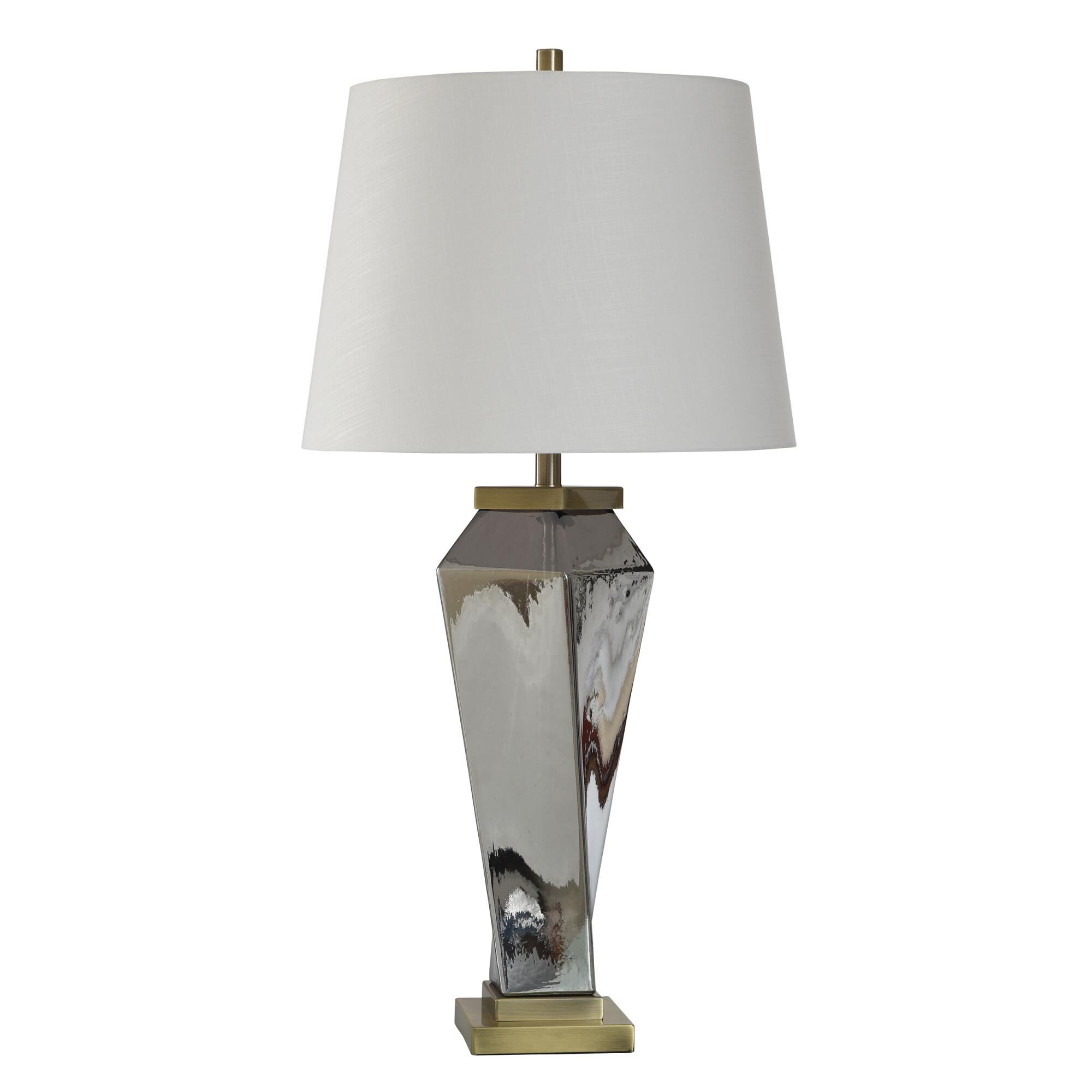 Shown in Chrome finish and White shade