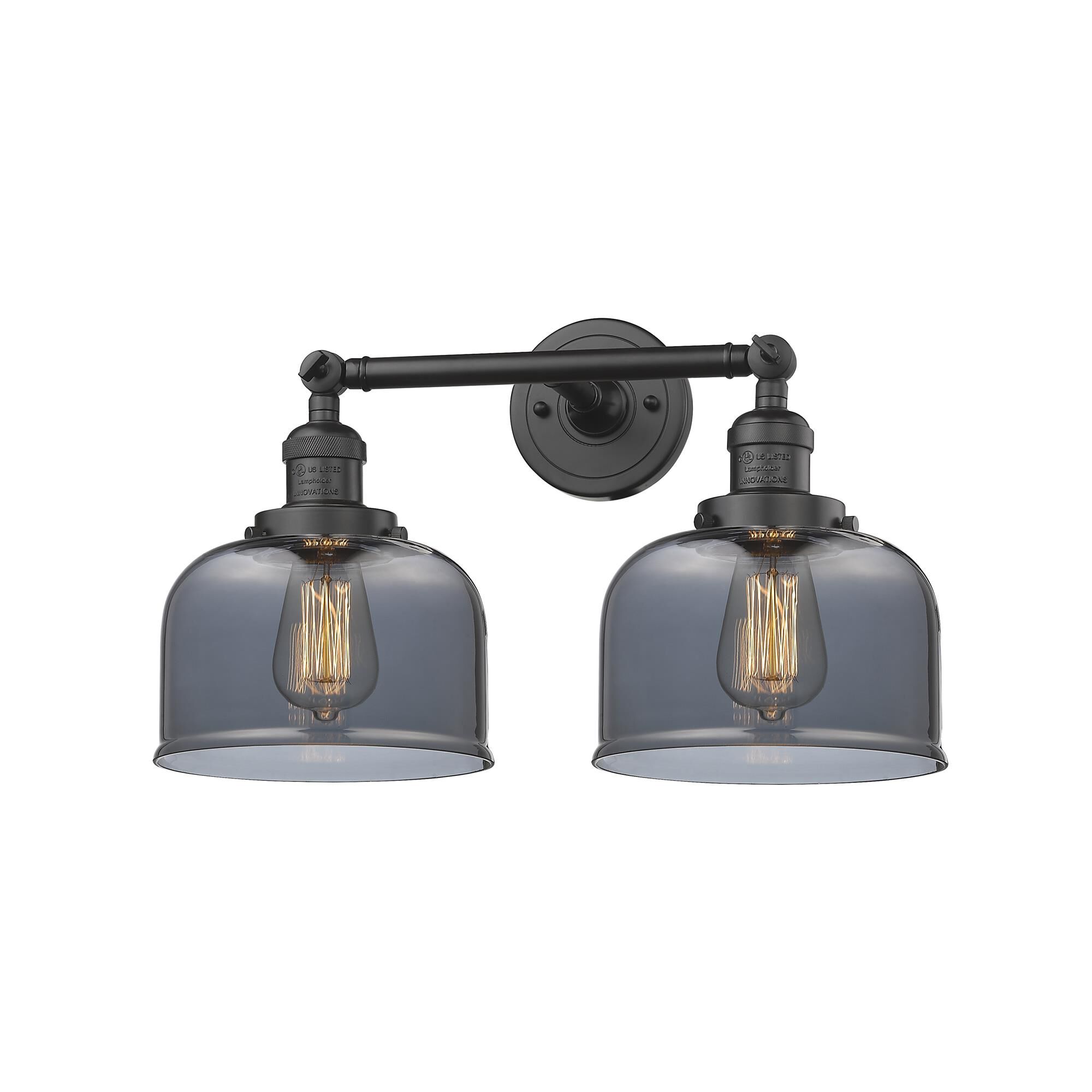 Shown in Oil Rubbed Bronze finish and Plated Smoked glass