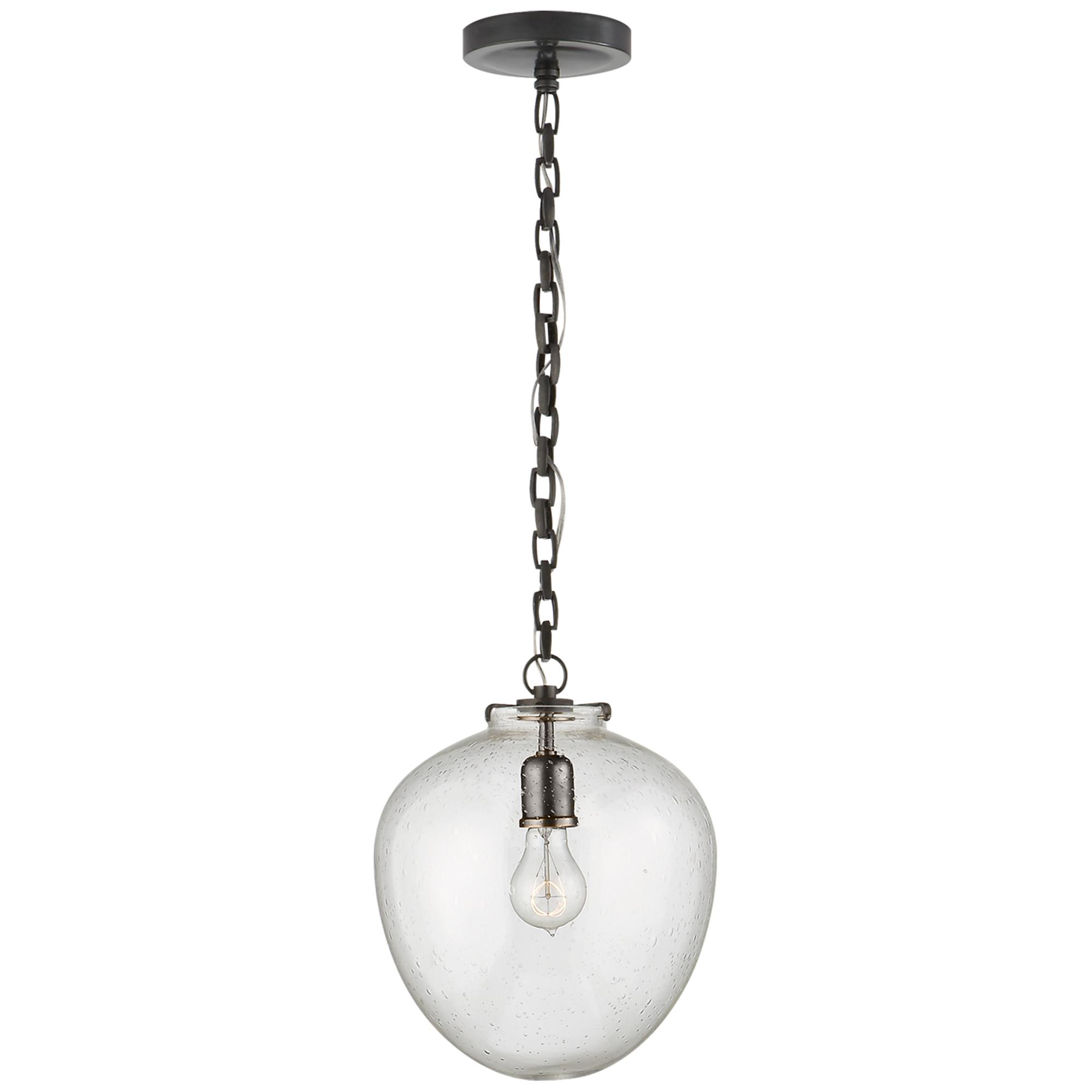 Shown in Bronze finish and Seeded glass