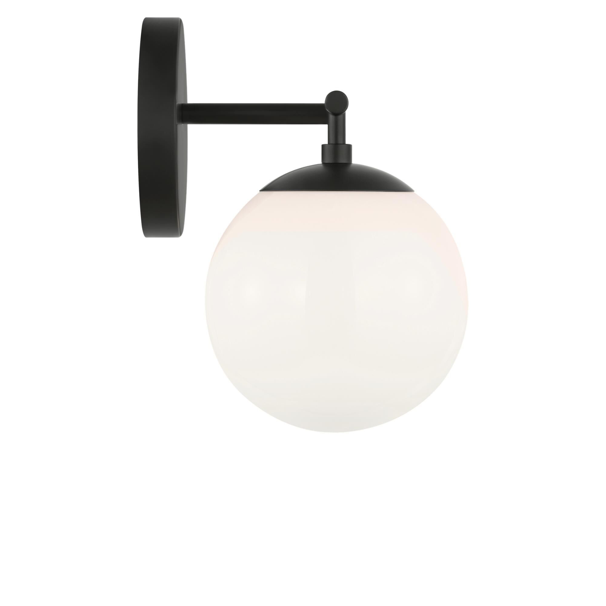 Shown in Midnight Black finish and Clear White glass