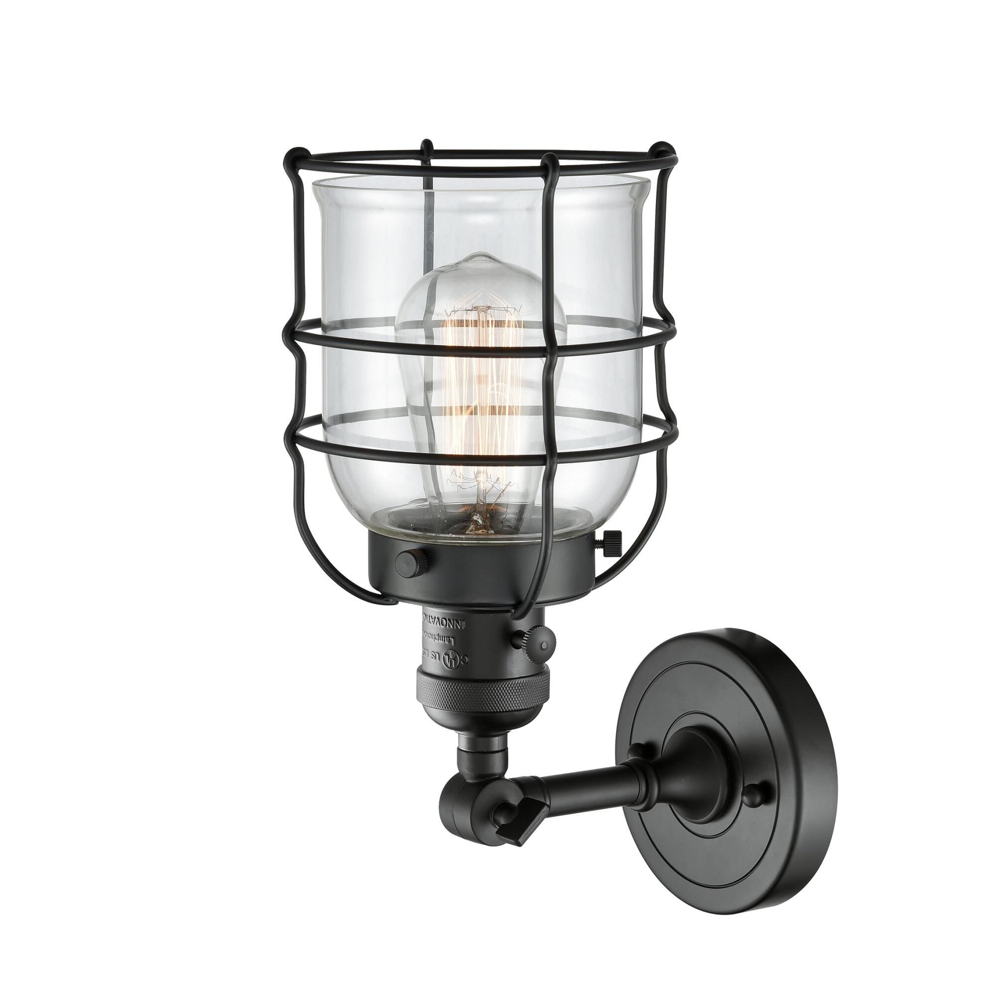 Bruno Marashlian Small Bell Cage 12 Inch Wall Sconce by Innovations Lighting