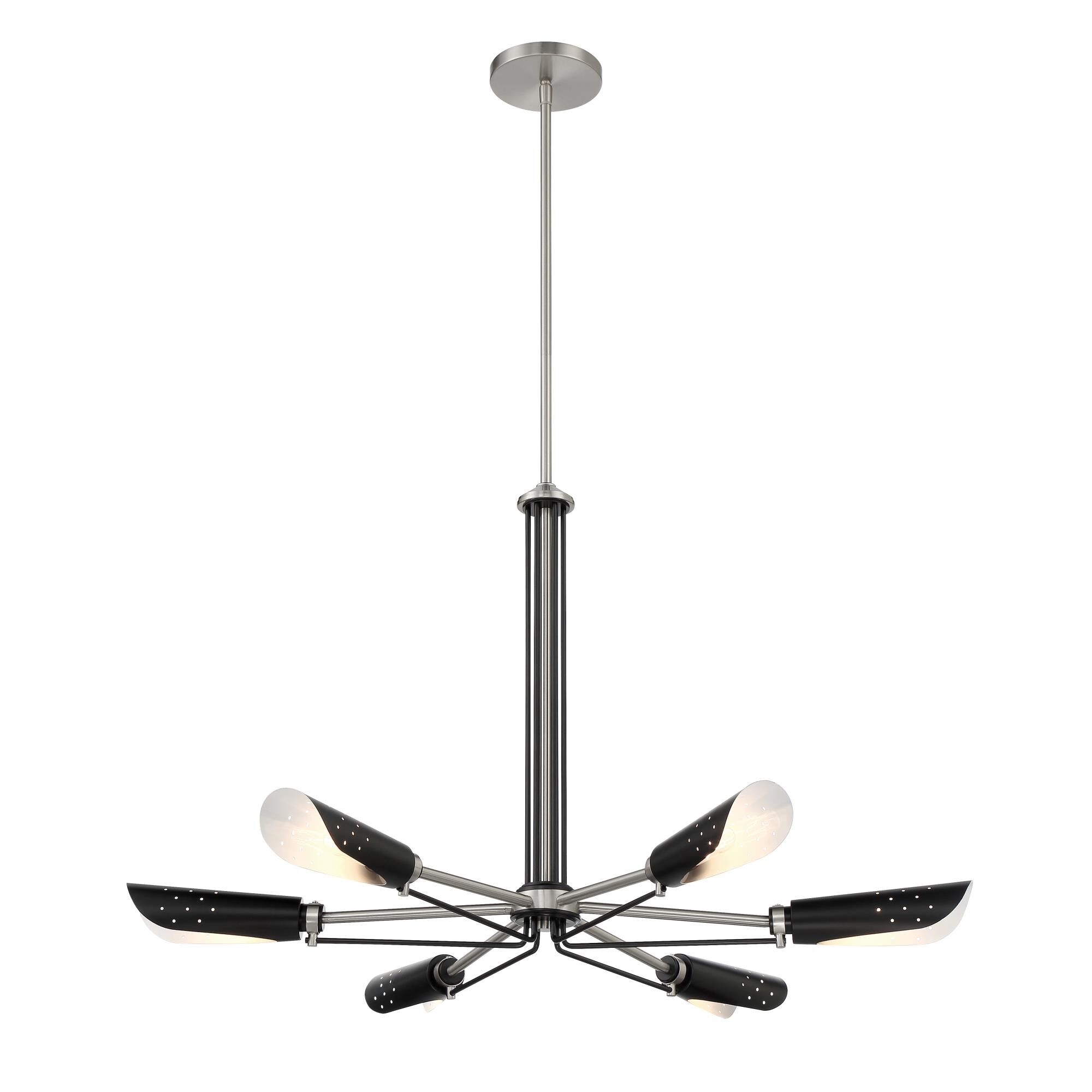 Turbine 34 Inch 6 Light Chandelier by Kovacs - Clearance