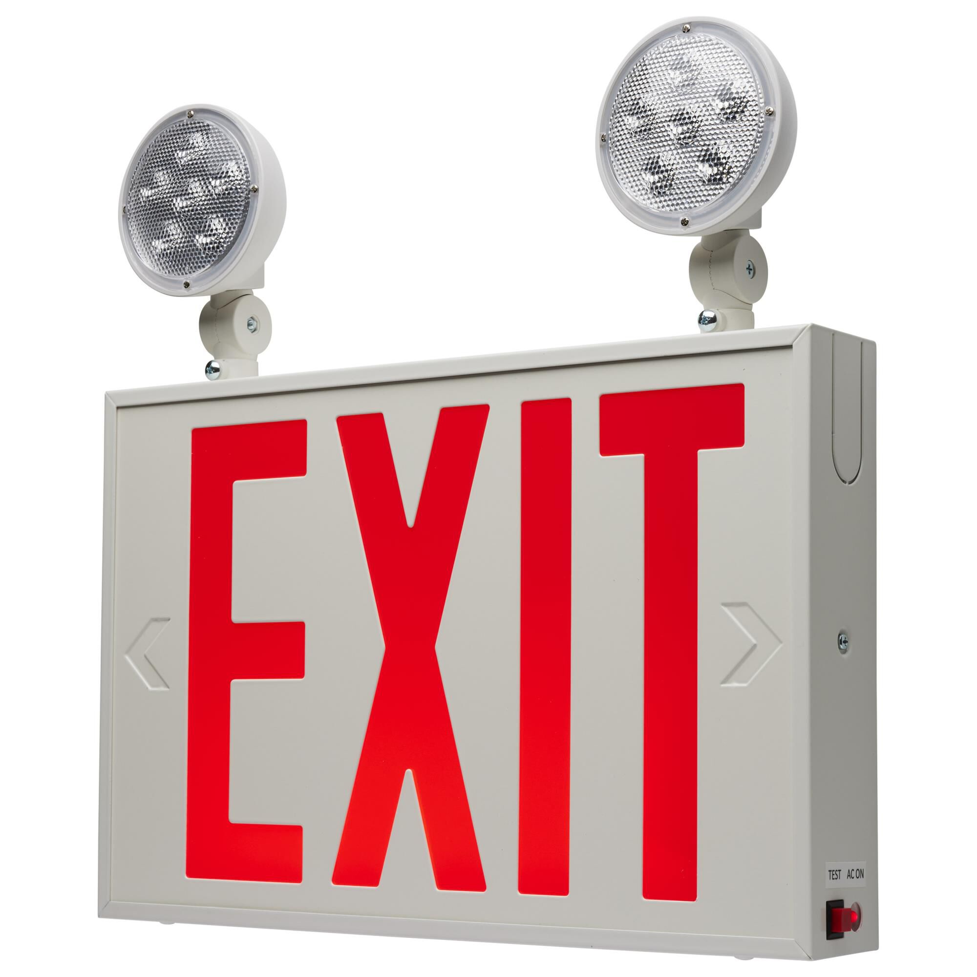 Satco 14 Inch 14 Inch 2 Light 3 Watt Emergency & Exit Sign Lights LED by Satco