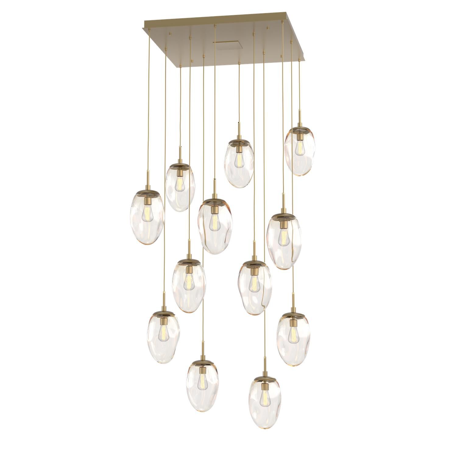 Levi Wilson Nebula 35 Inch 12 Light Multi Light Pendant by Hammerton Studio