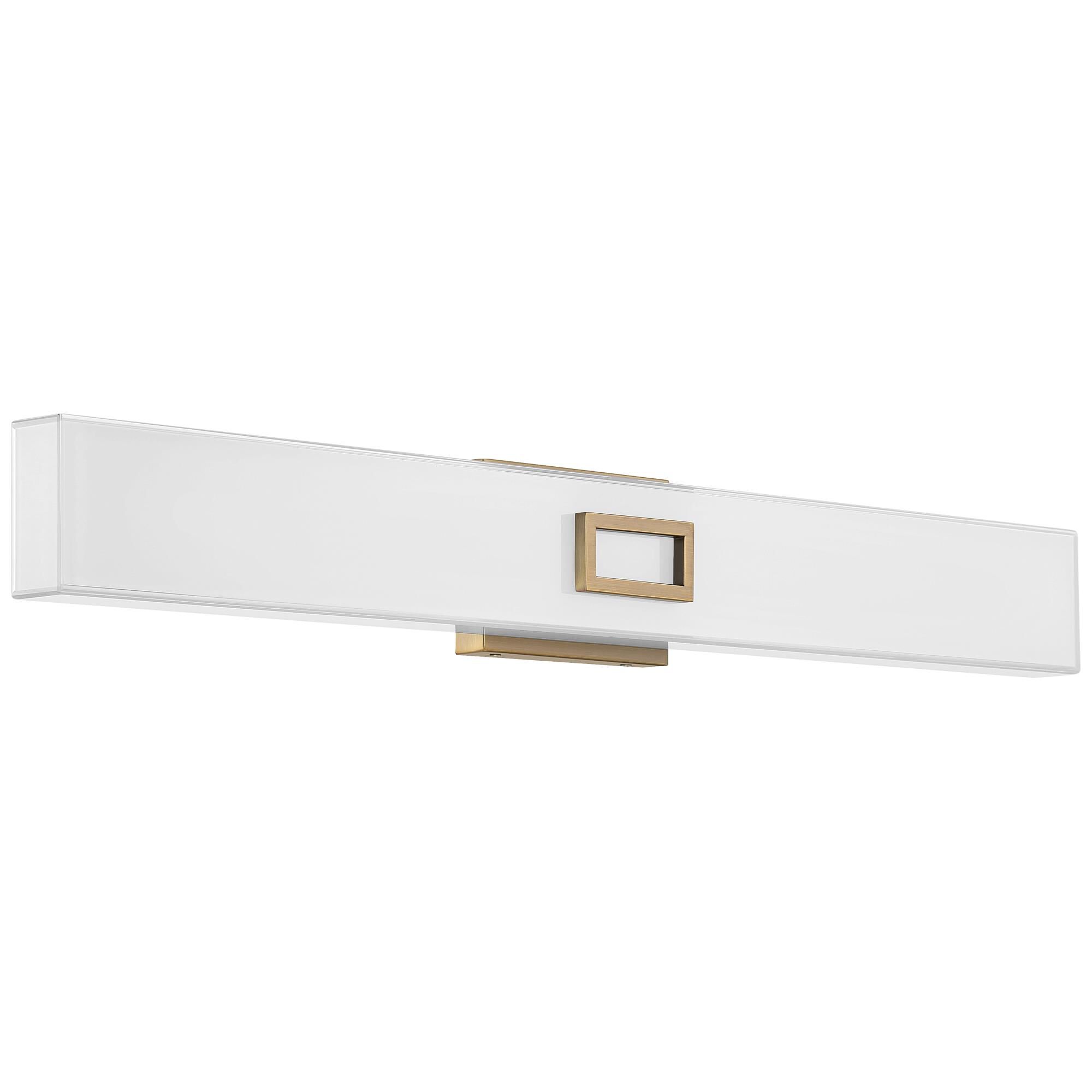 Shown in Antique Brushed Brass finish and White glass
