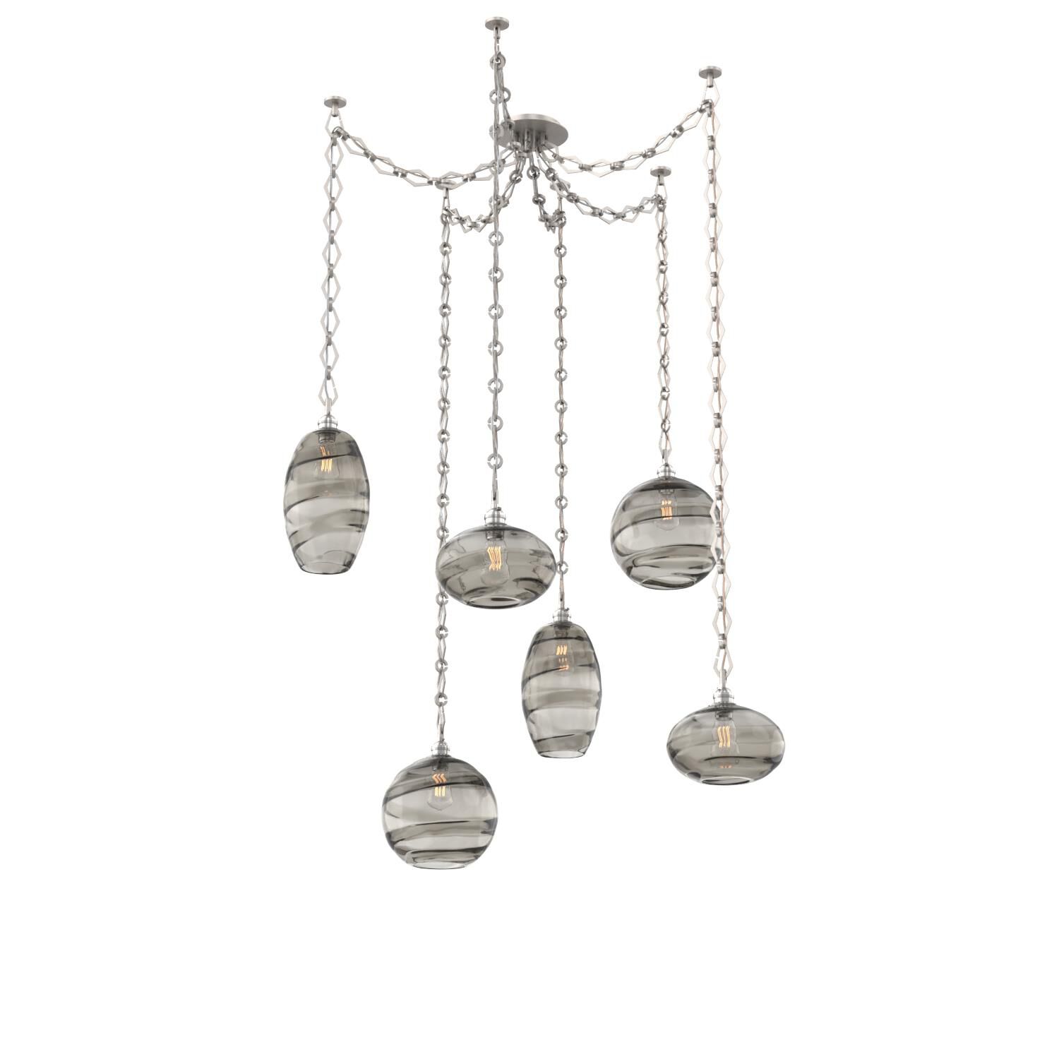 Shown in Beige Silver finish and Smoke glass
