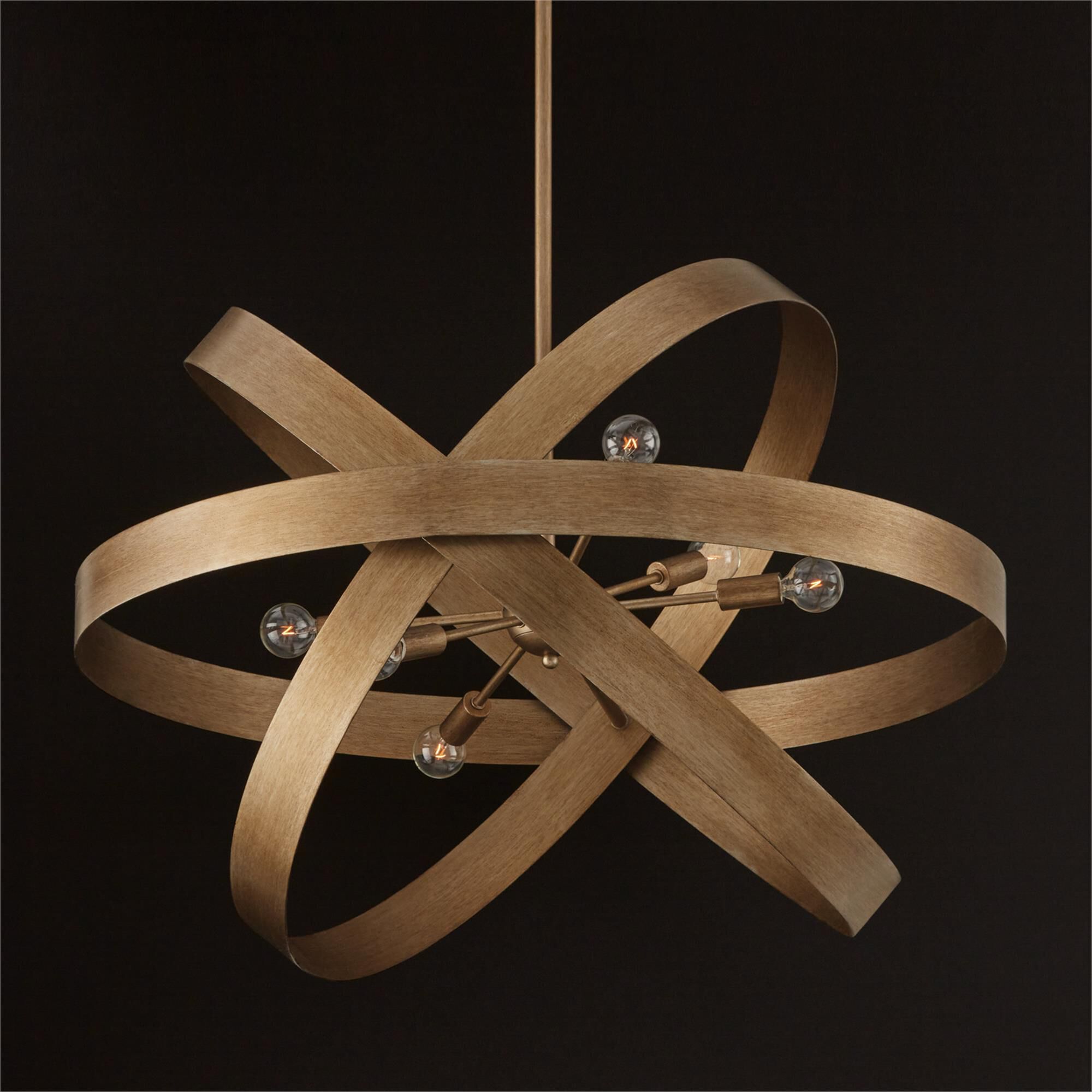 Jude 32 Inch 6 Light Chandelier,