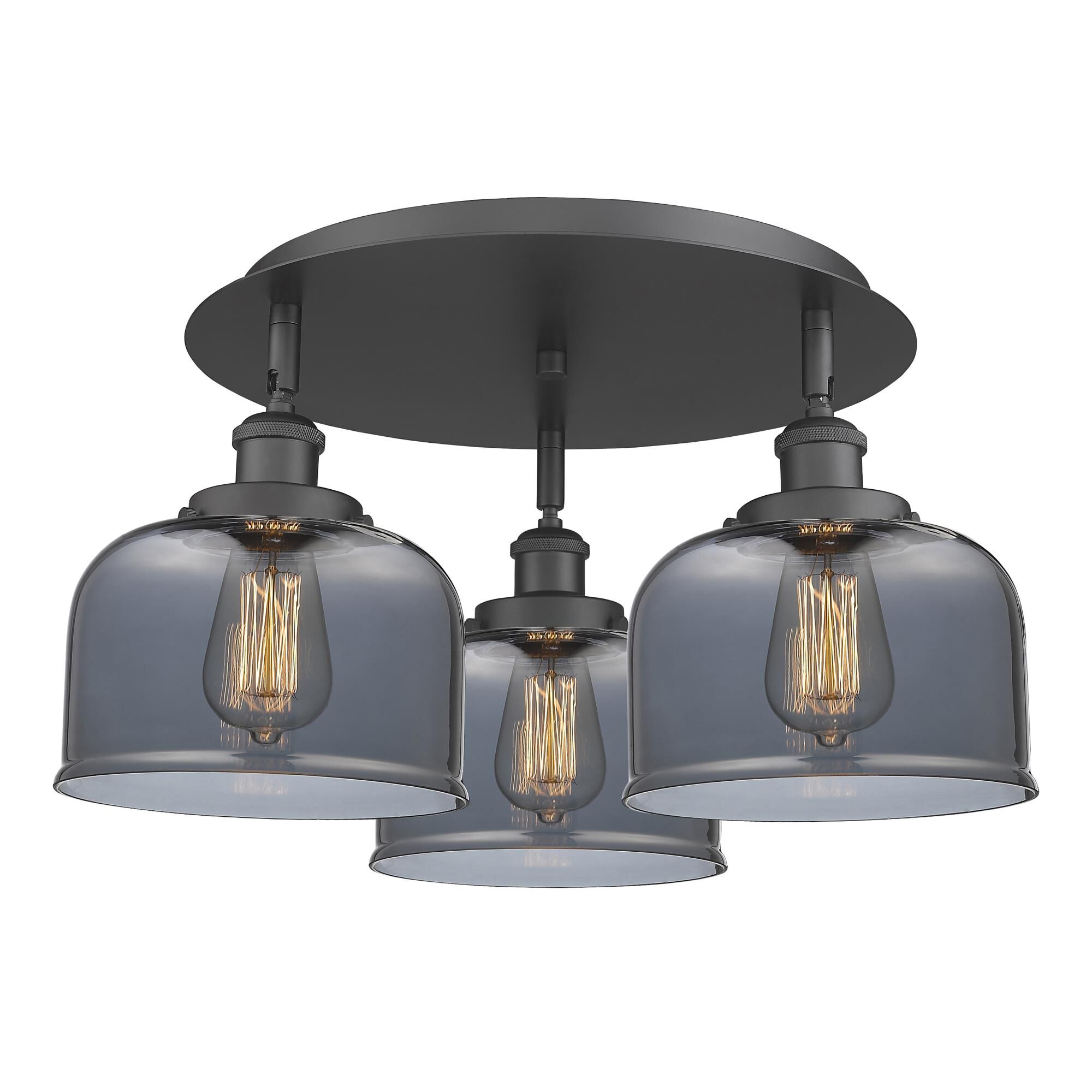 Shown in Matte Black finish and Plated Smoke glass