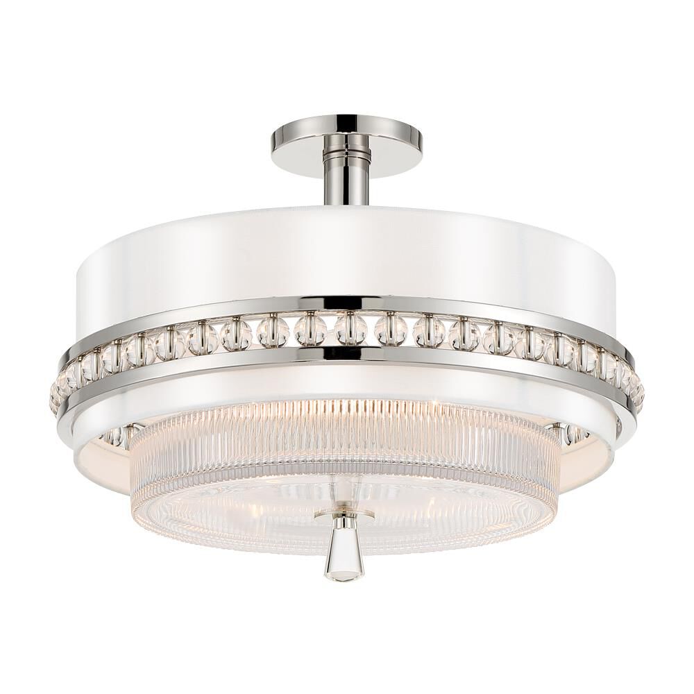 Sutton 11 Inch 2 Light Semi Flush Mount by Metropolitan Lighting