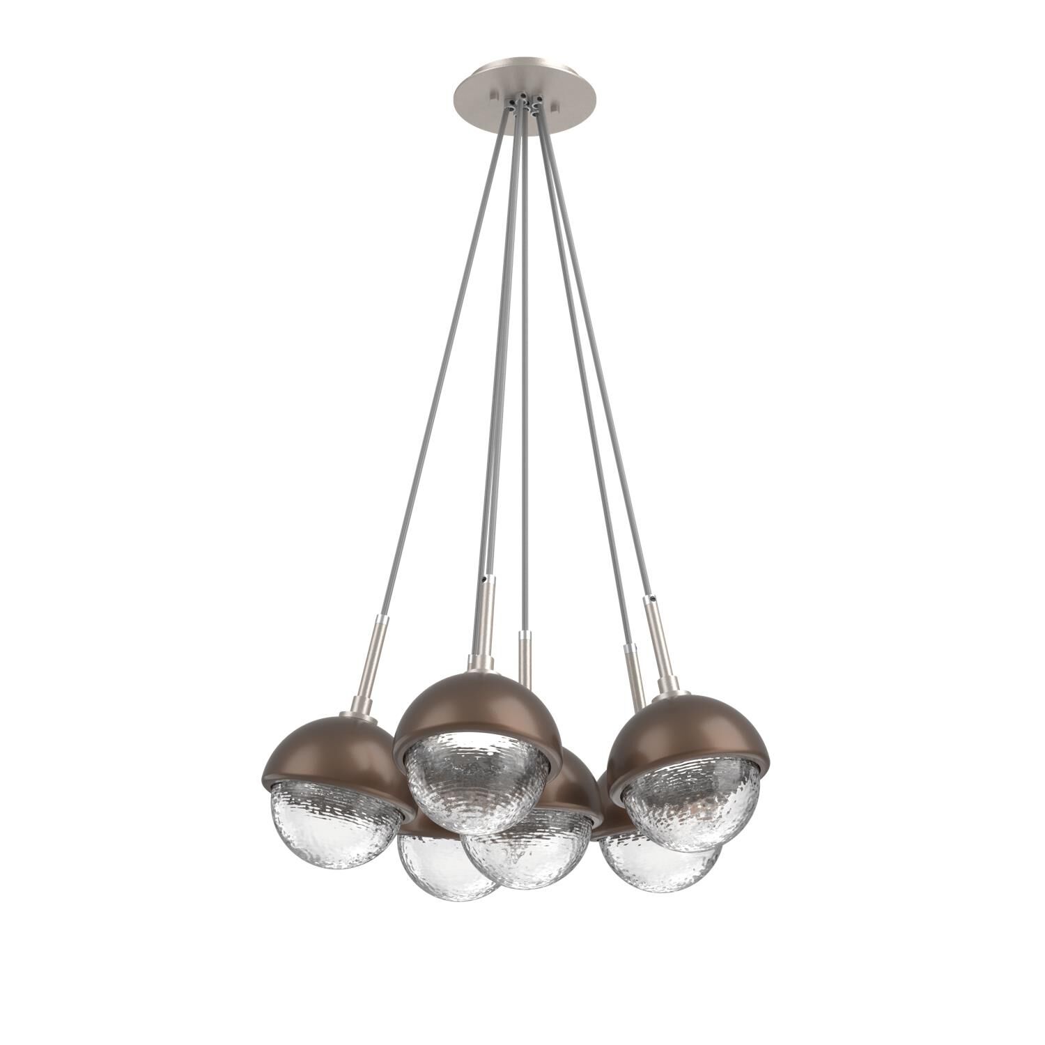 Levi Wilson Cabochon 19 Inch Multi Pendant Light by Hammerton Studio
