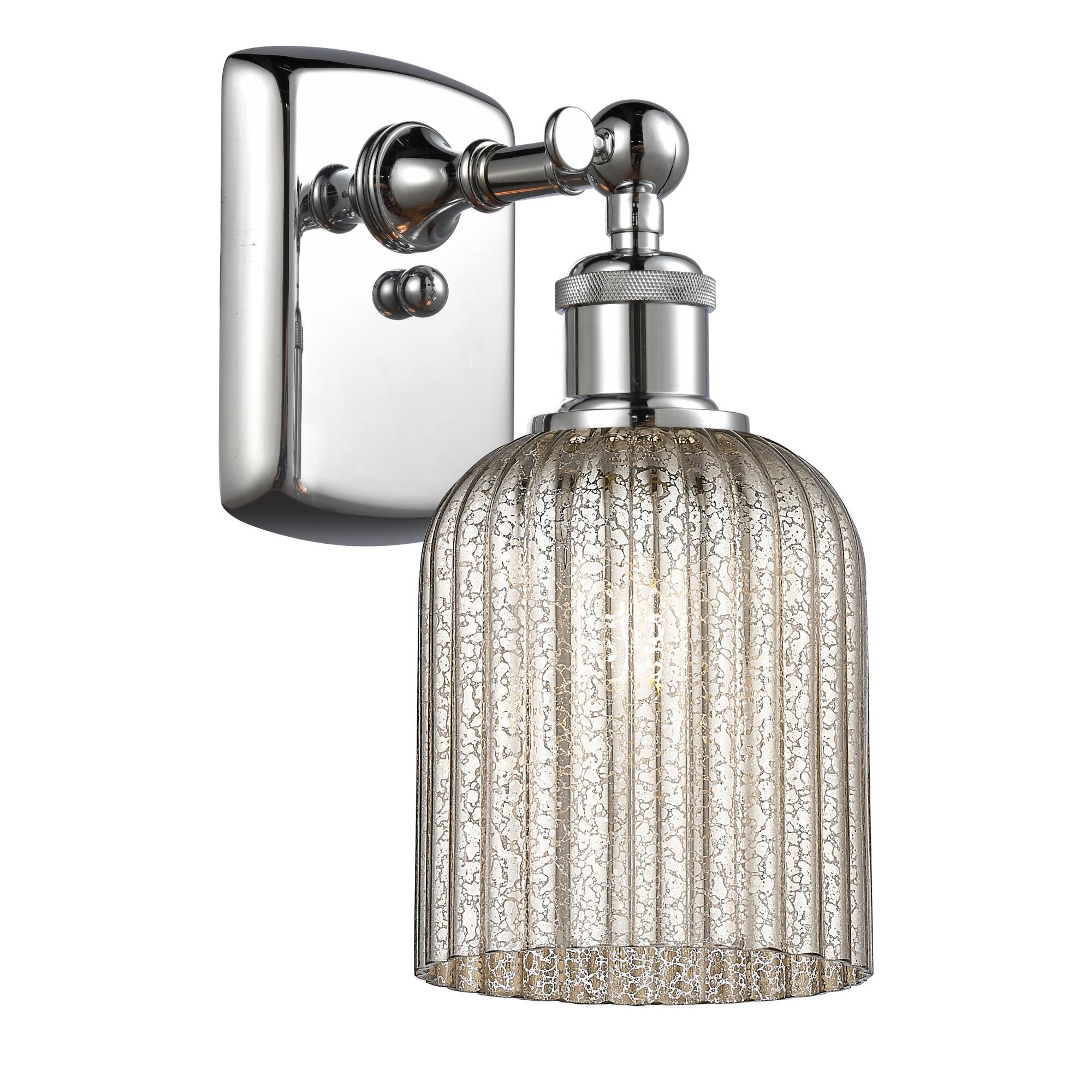 Shown in Polished Chrome finish and Mercury shade