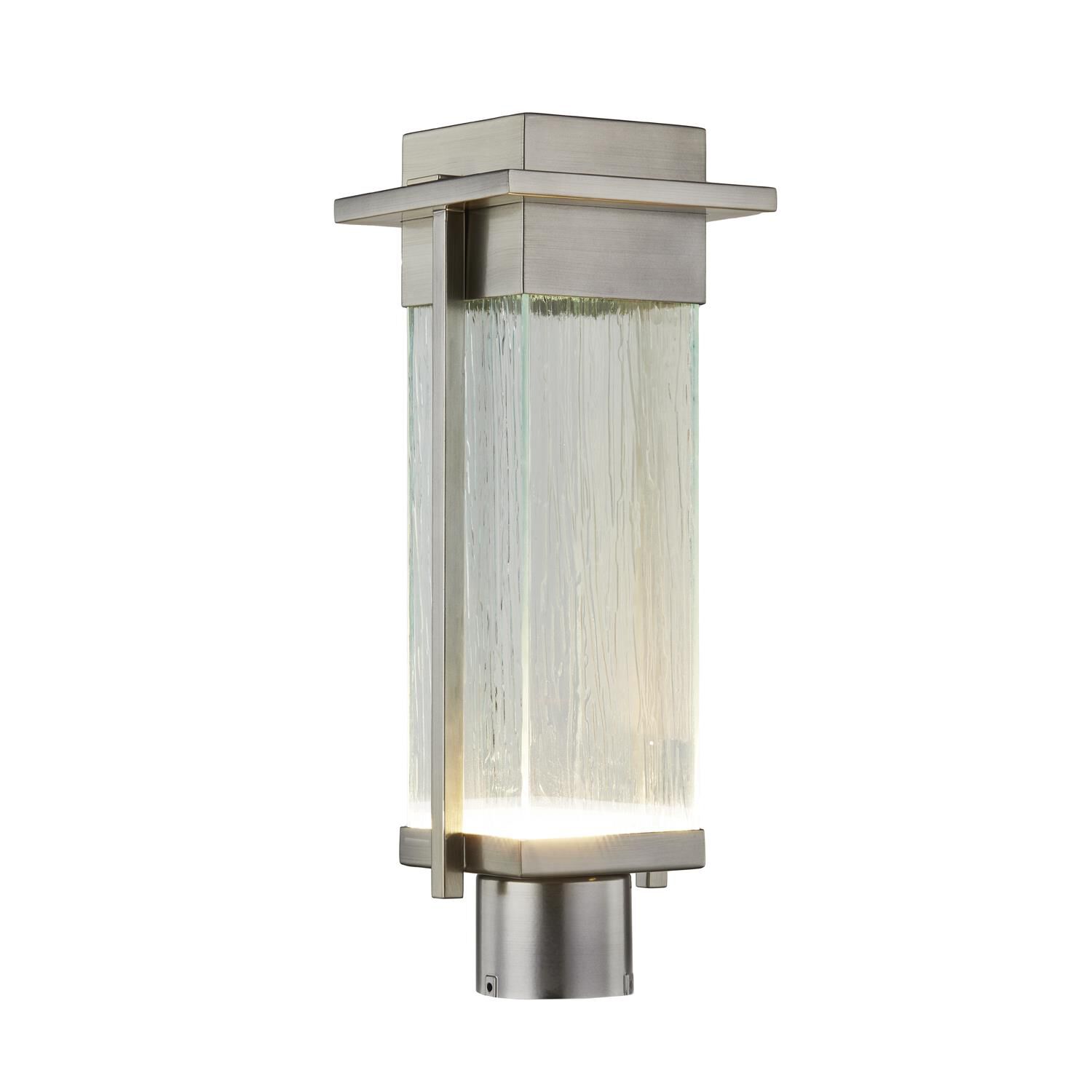 Justice Design Group Fusion 18 Inch Tall LED Outdoor Post Lamp