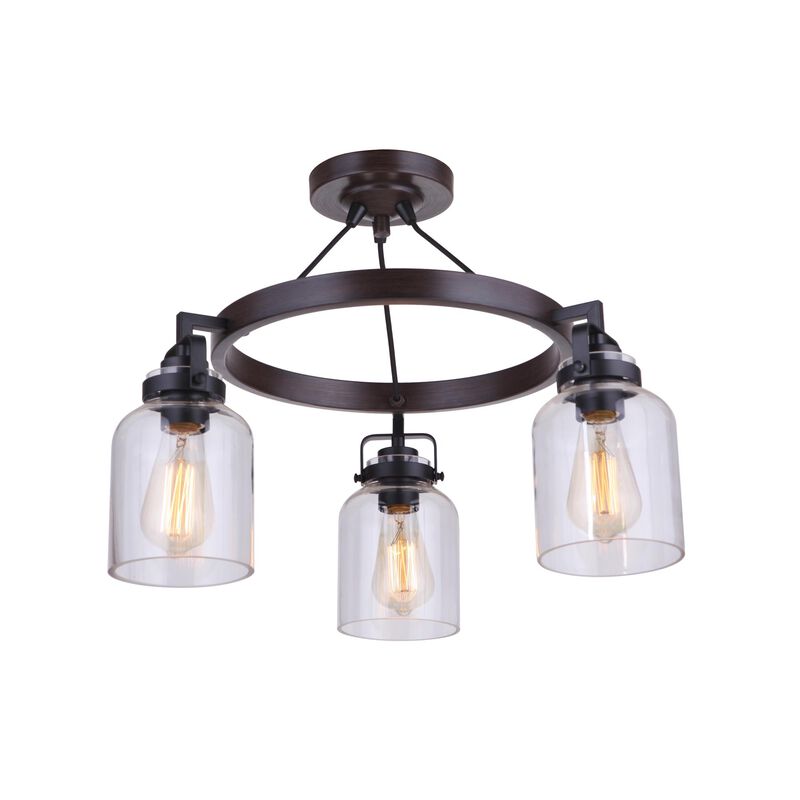 Foxwood 22 Inch Semi Flush Mount by Craftmade