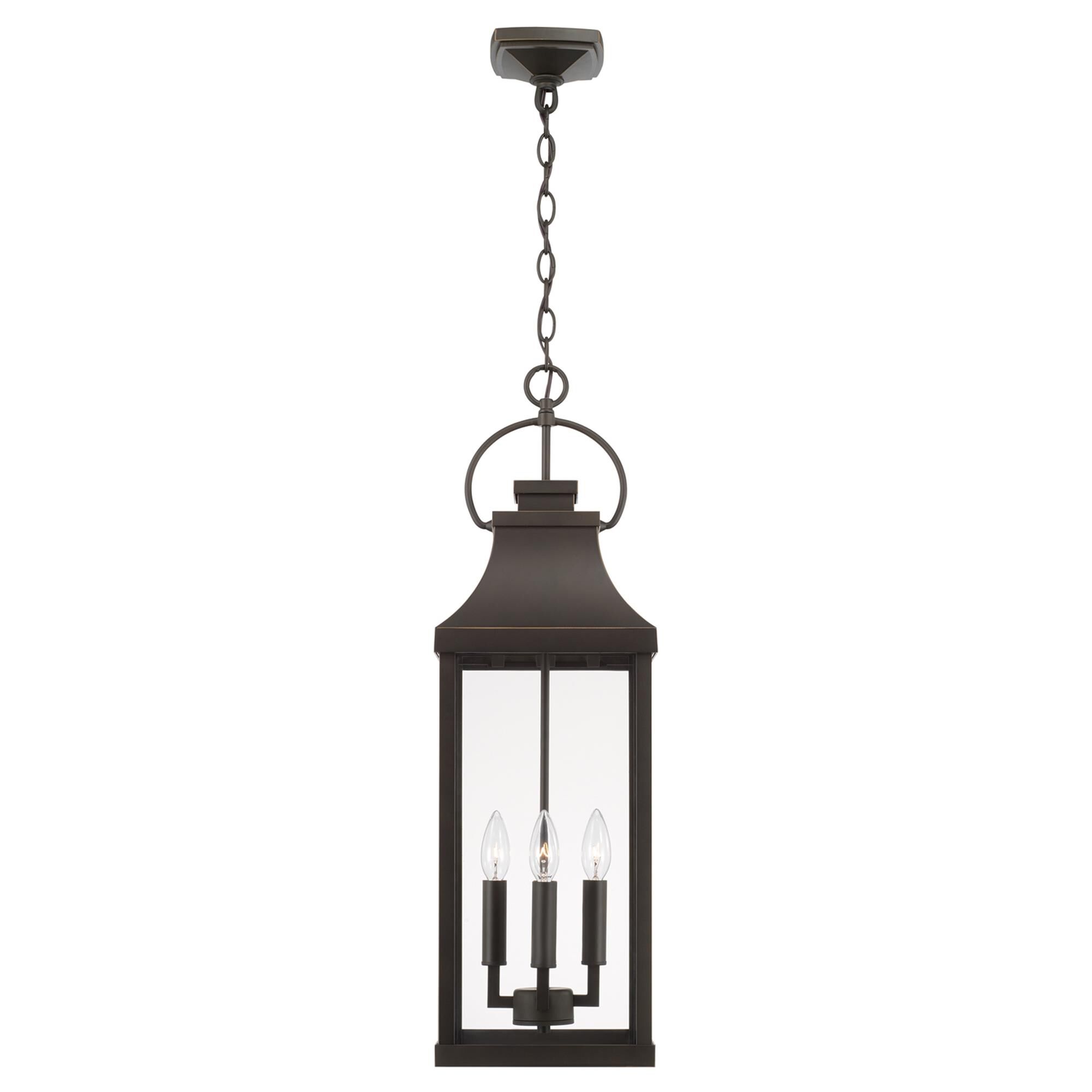 Shown in Oiled Bronze finish and Clear glass