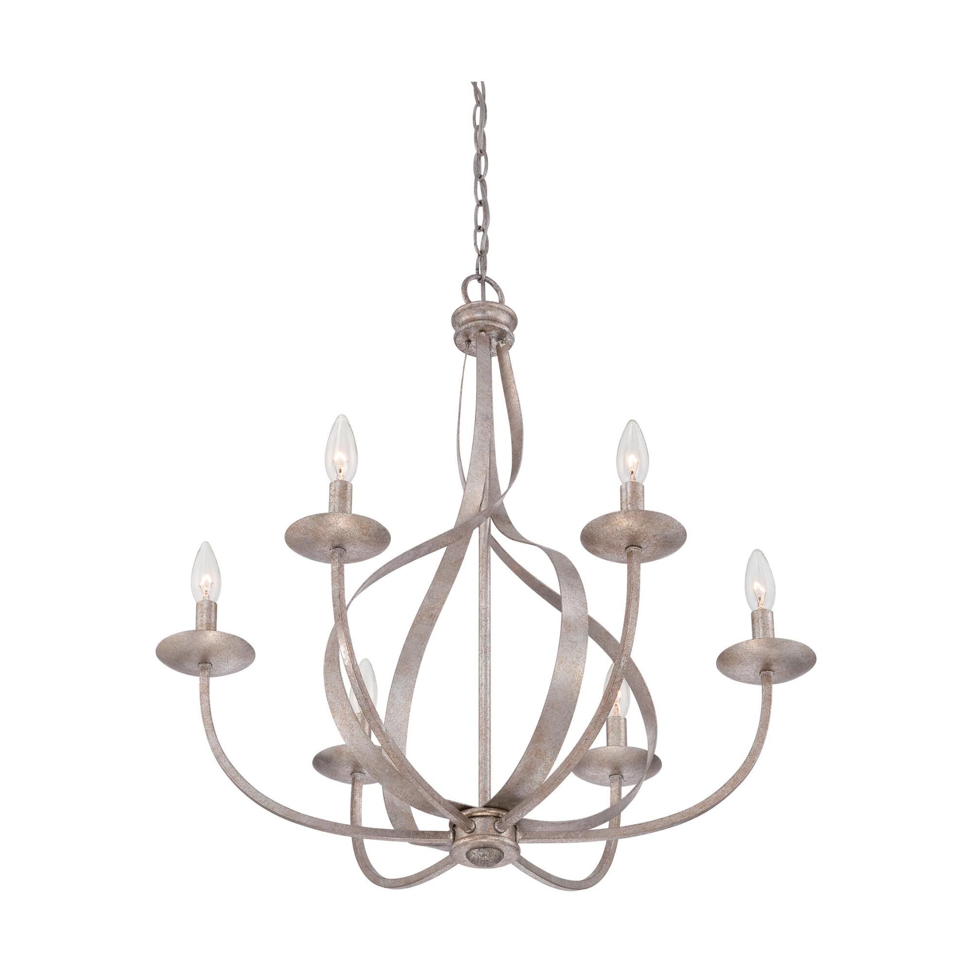 Serenity 26 Inch 6 Light Chandelier by Quoizel