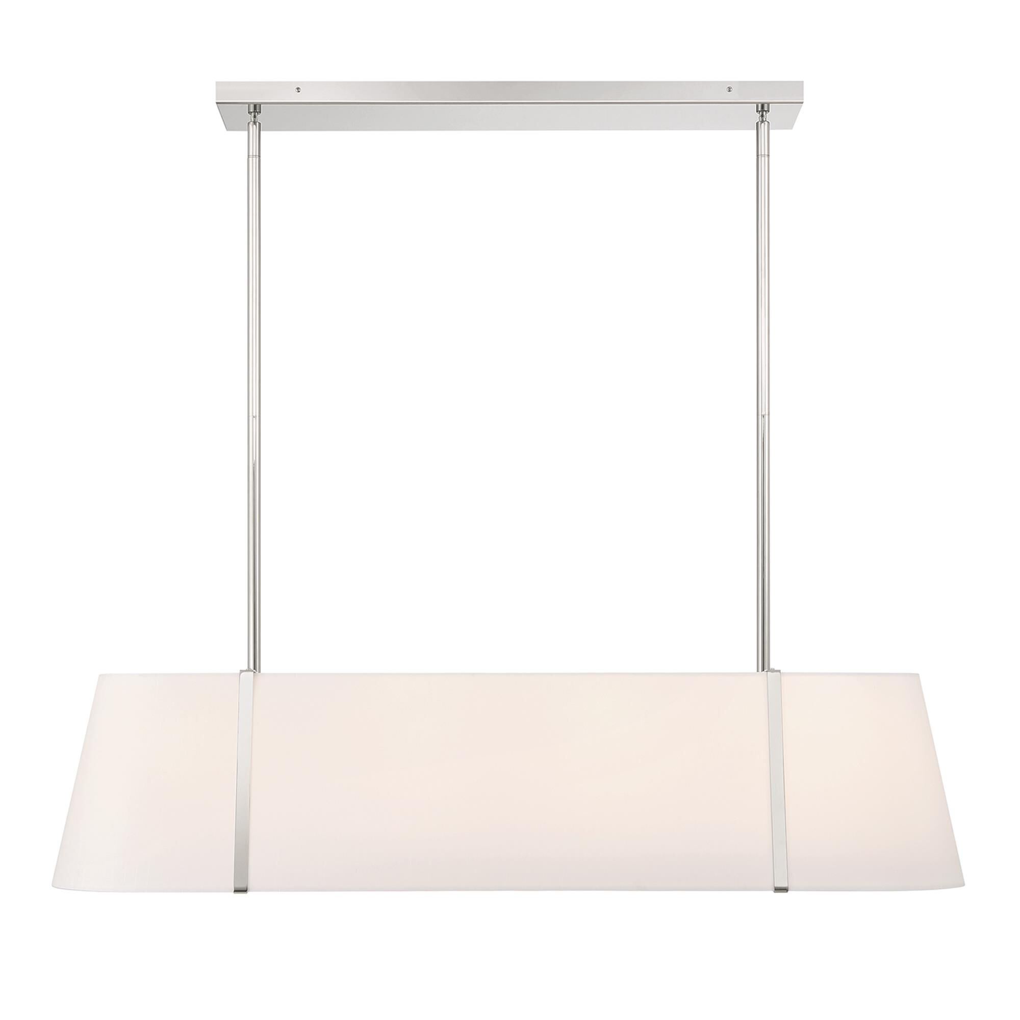 Shown in Polished Nickel finish and Silk shade
