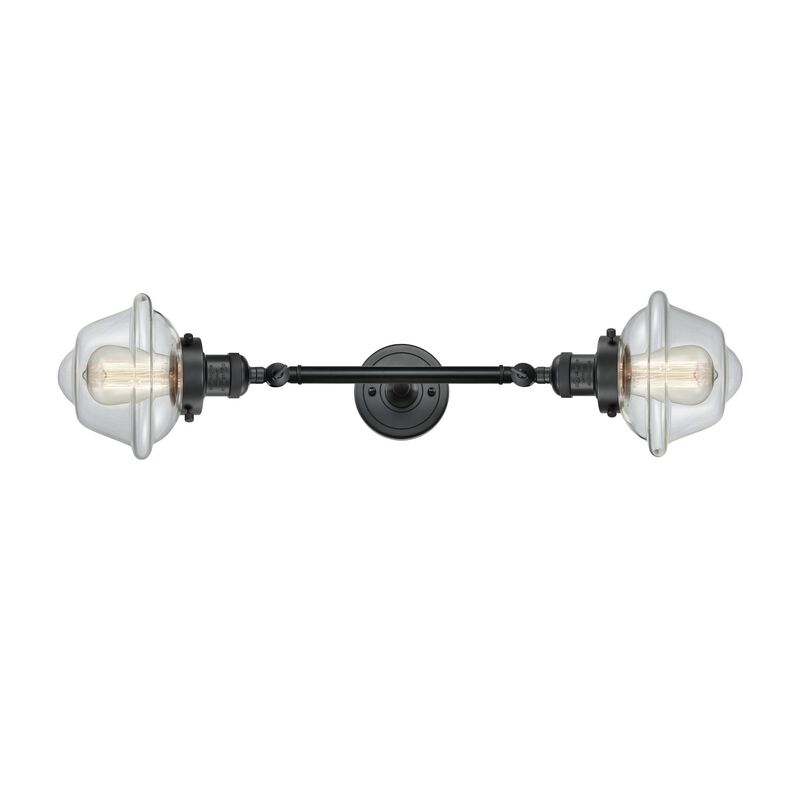 Bruno Marashlian Small Oxford 17 Inch 2 Light Bath Vanity Light by Innovations Lighting